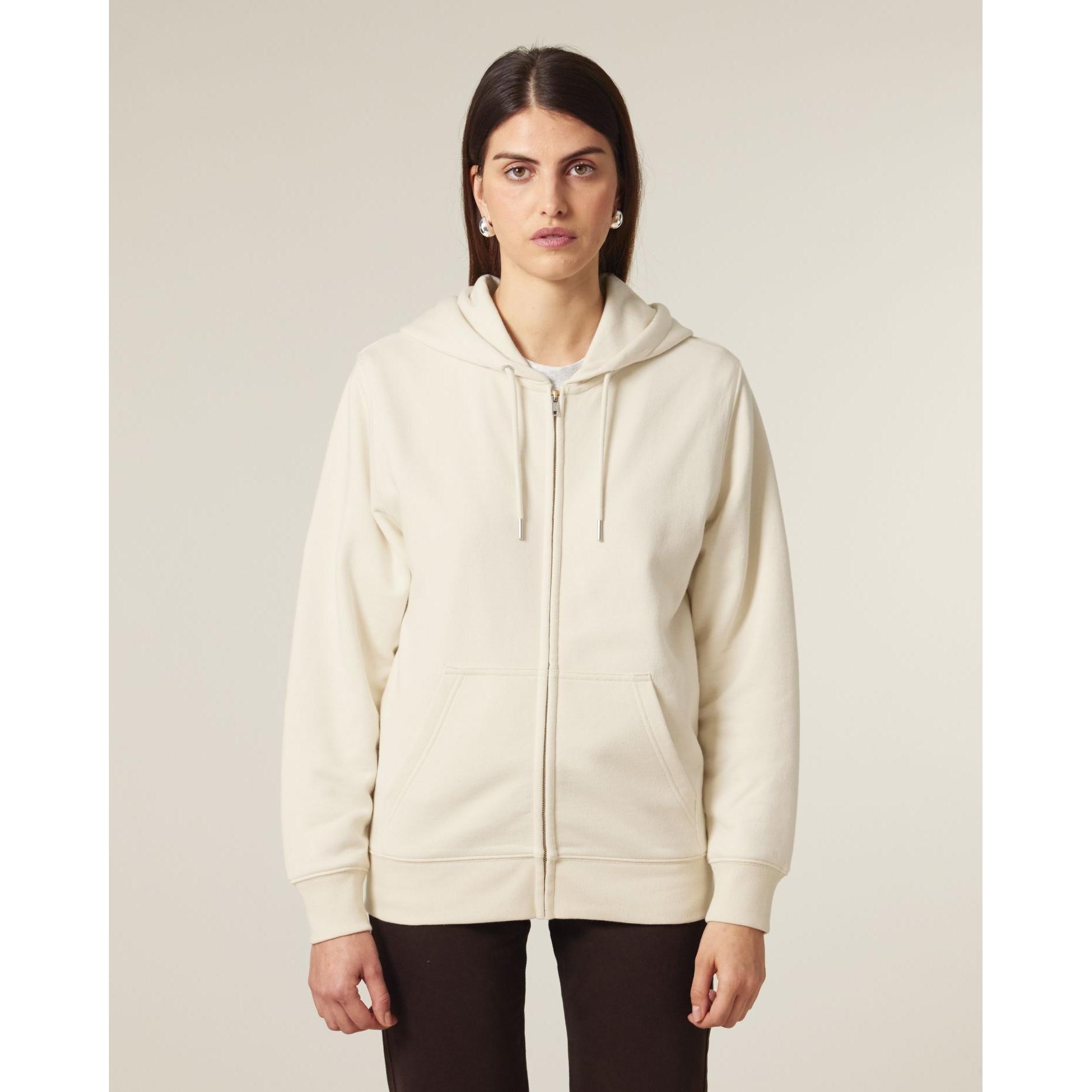 Hanorac cu fermoar unisex Connector 2.0 Natural Raw XL