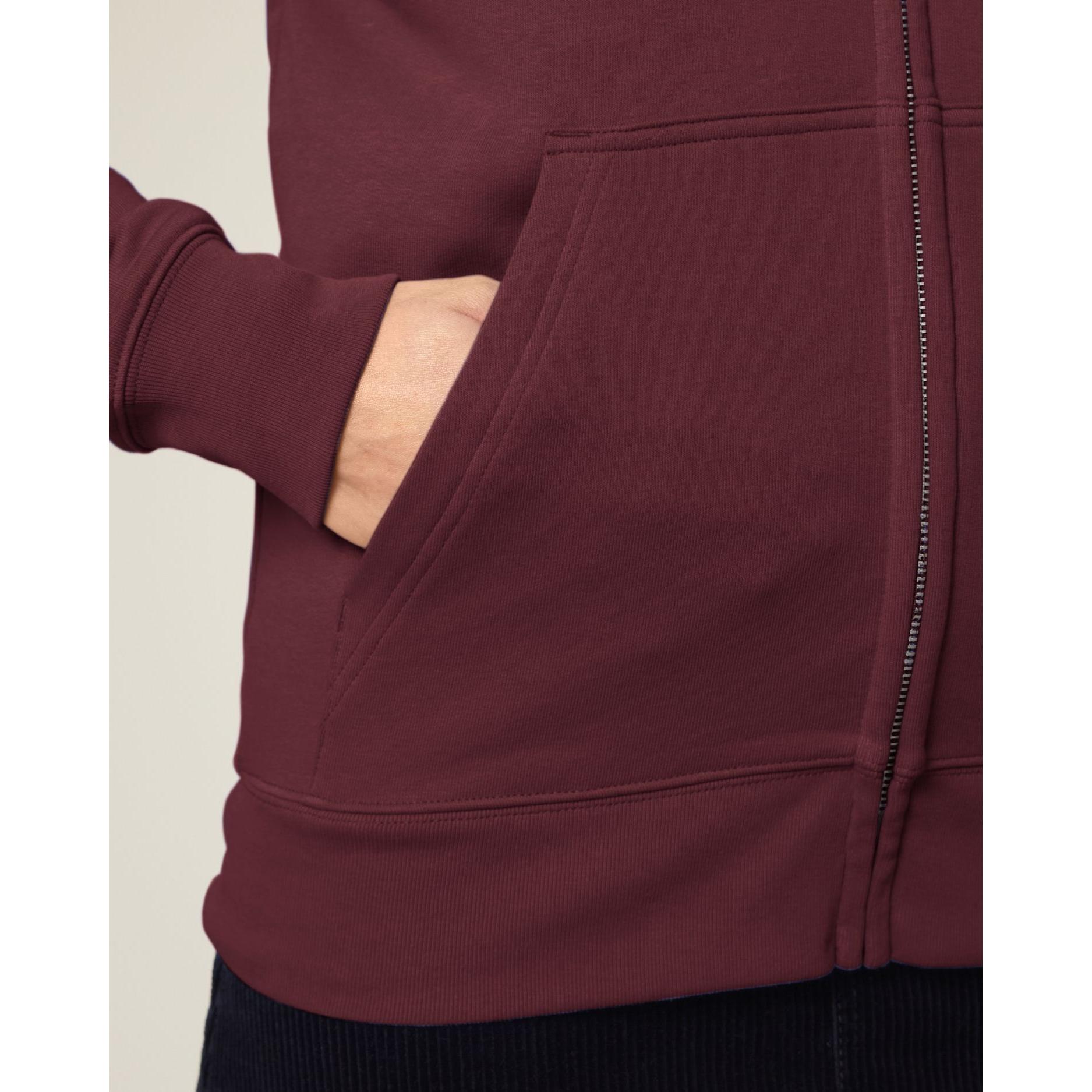 Hanorac cu fermoar unisex Connector 2.0 Burgundy XL