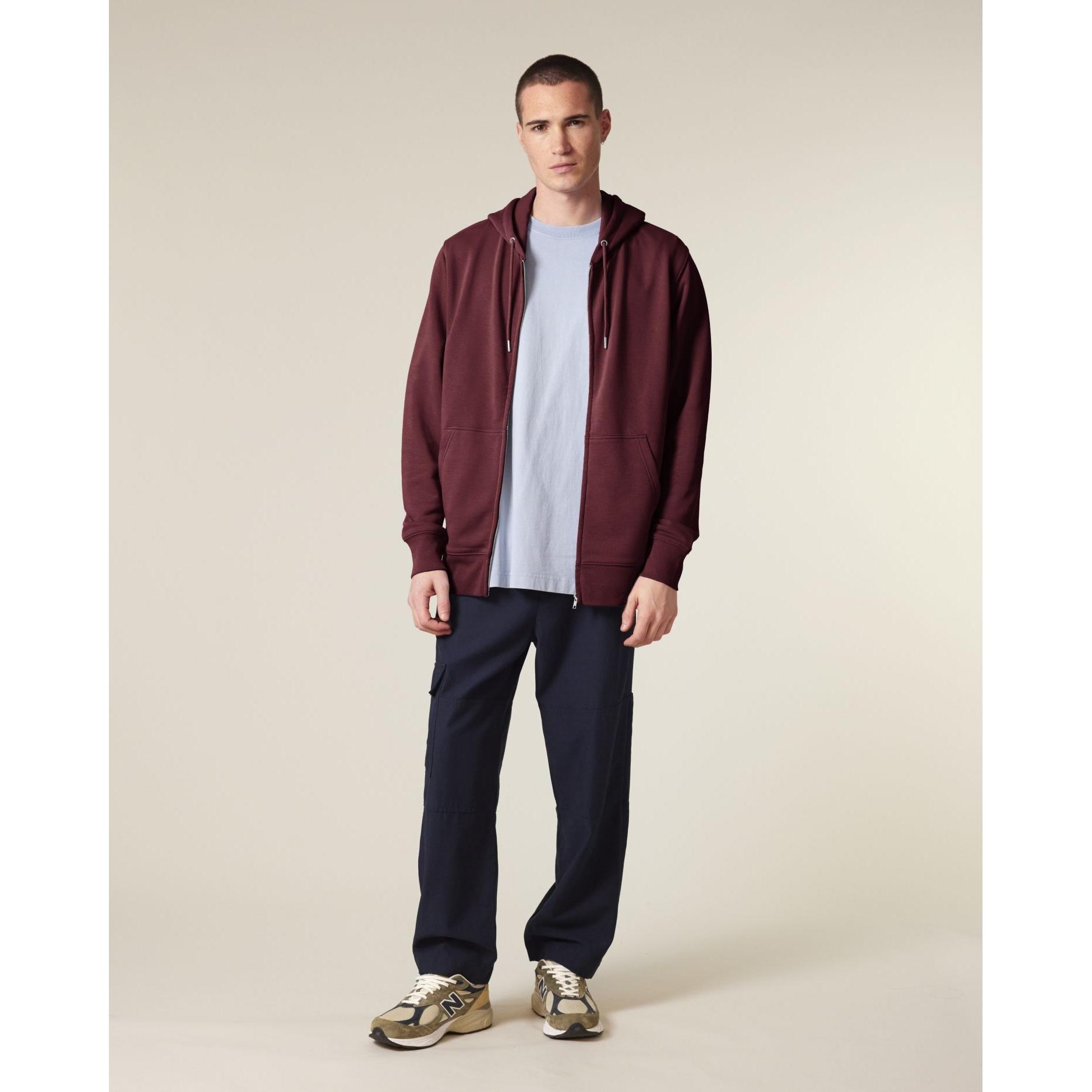 Hanorac cu fermoar unisex Connector 2.0 Burgundy XL