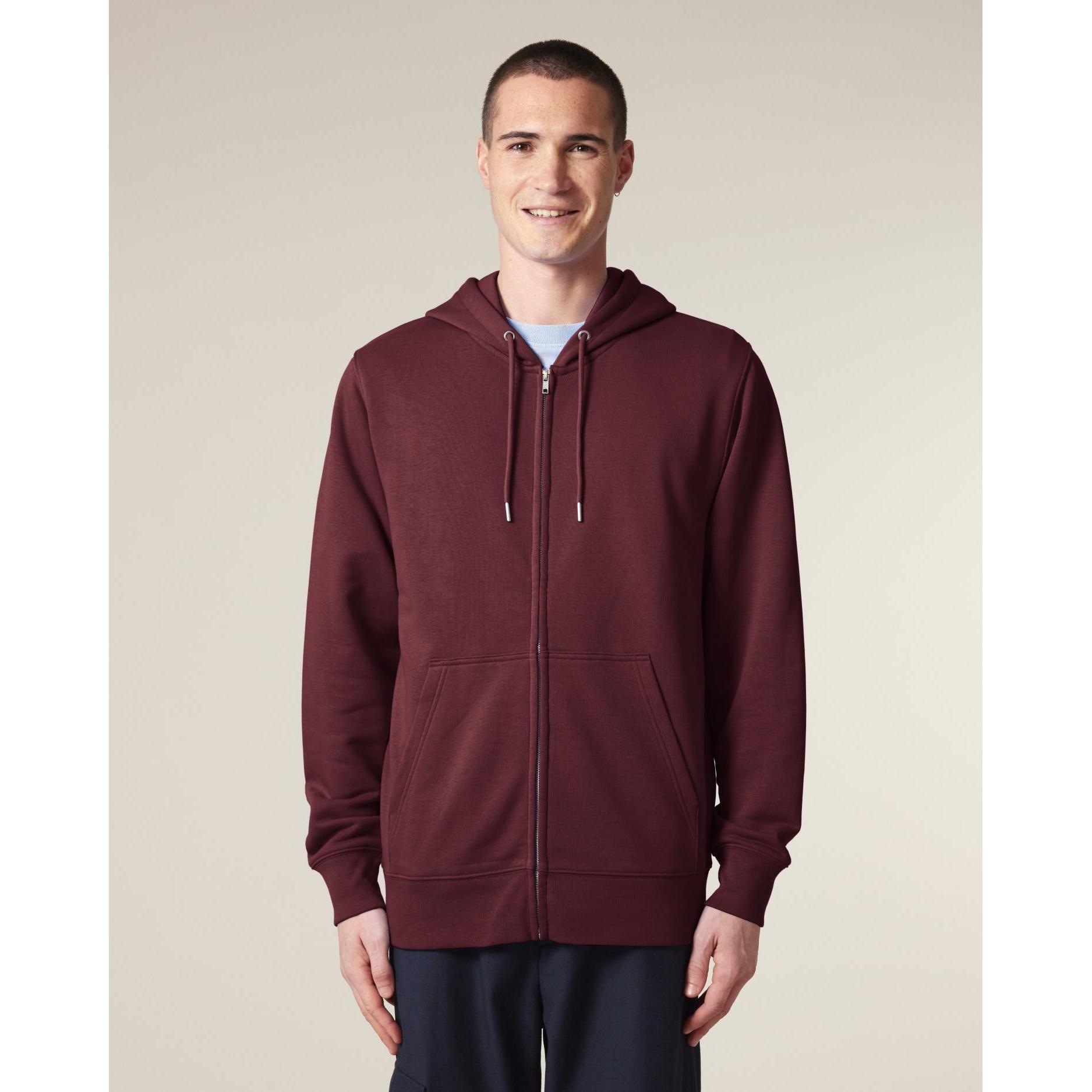 Hanorac cu fermoar unisex Connector 2.0 Burgundy XL