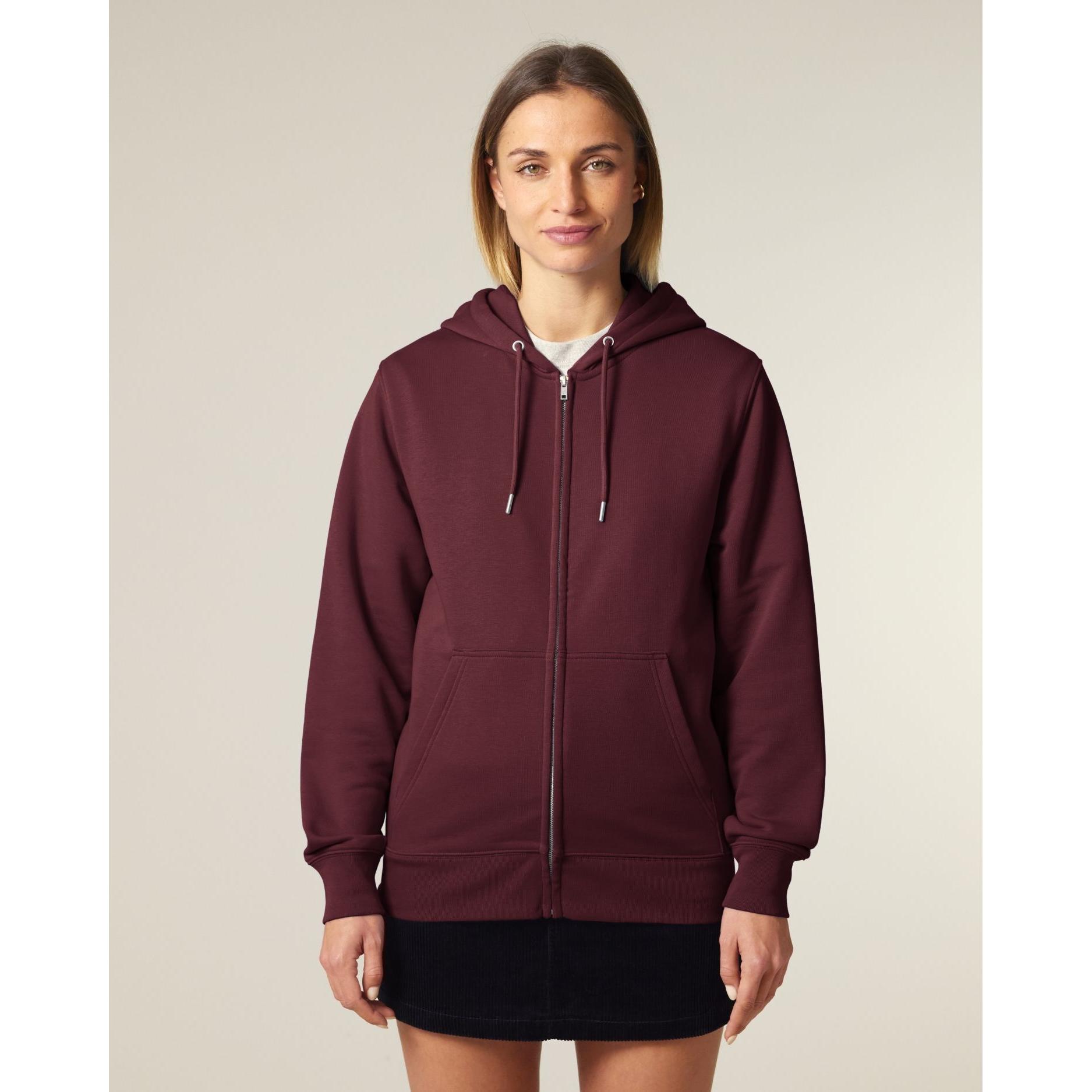 Hanorac cu fermoar unisex Connector 2.0 Burgundy XL
