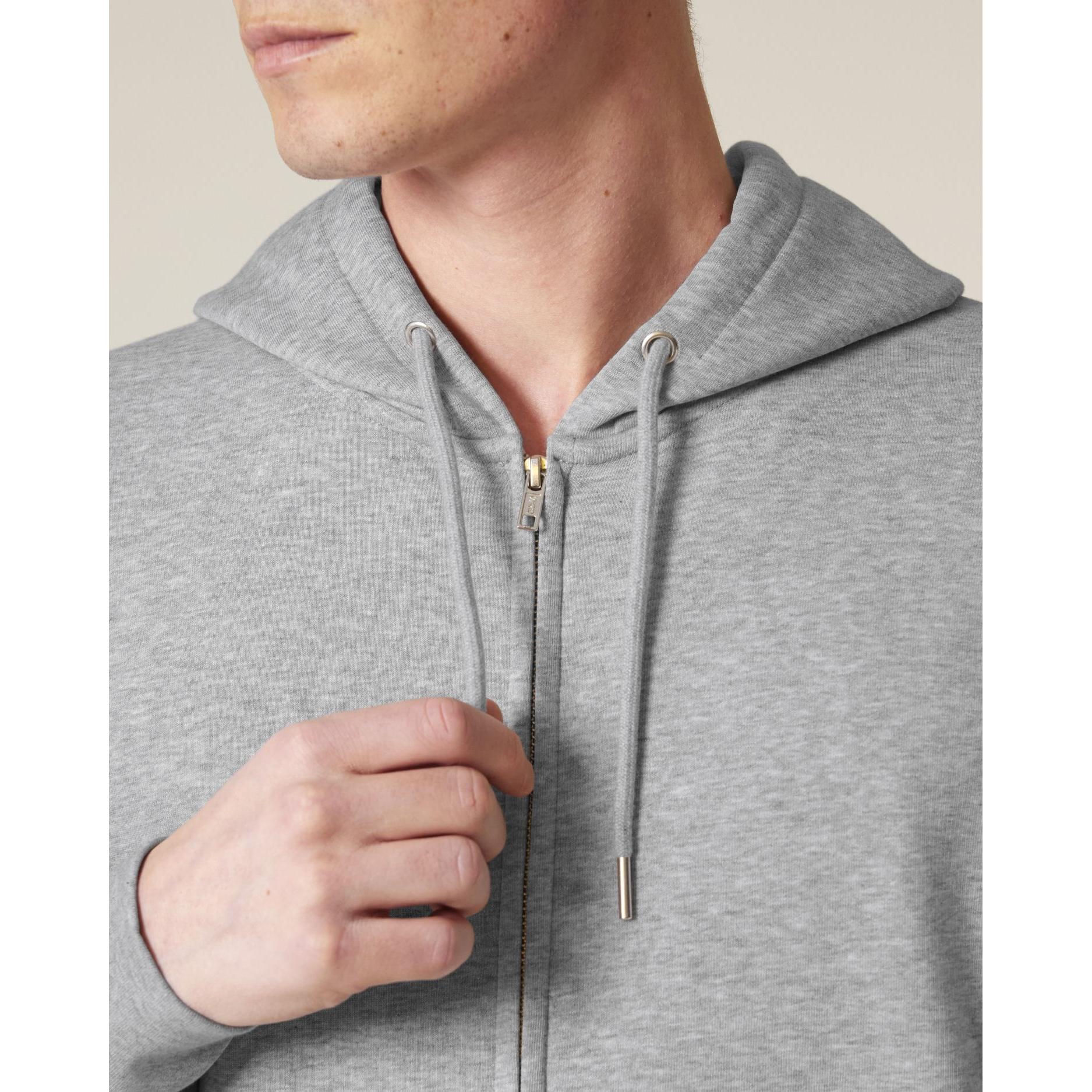 Hanorac cu fermoar unisex Connector 2.0 Heather Grey M