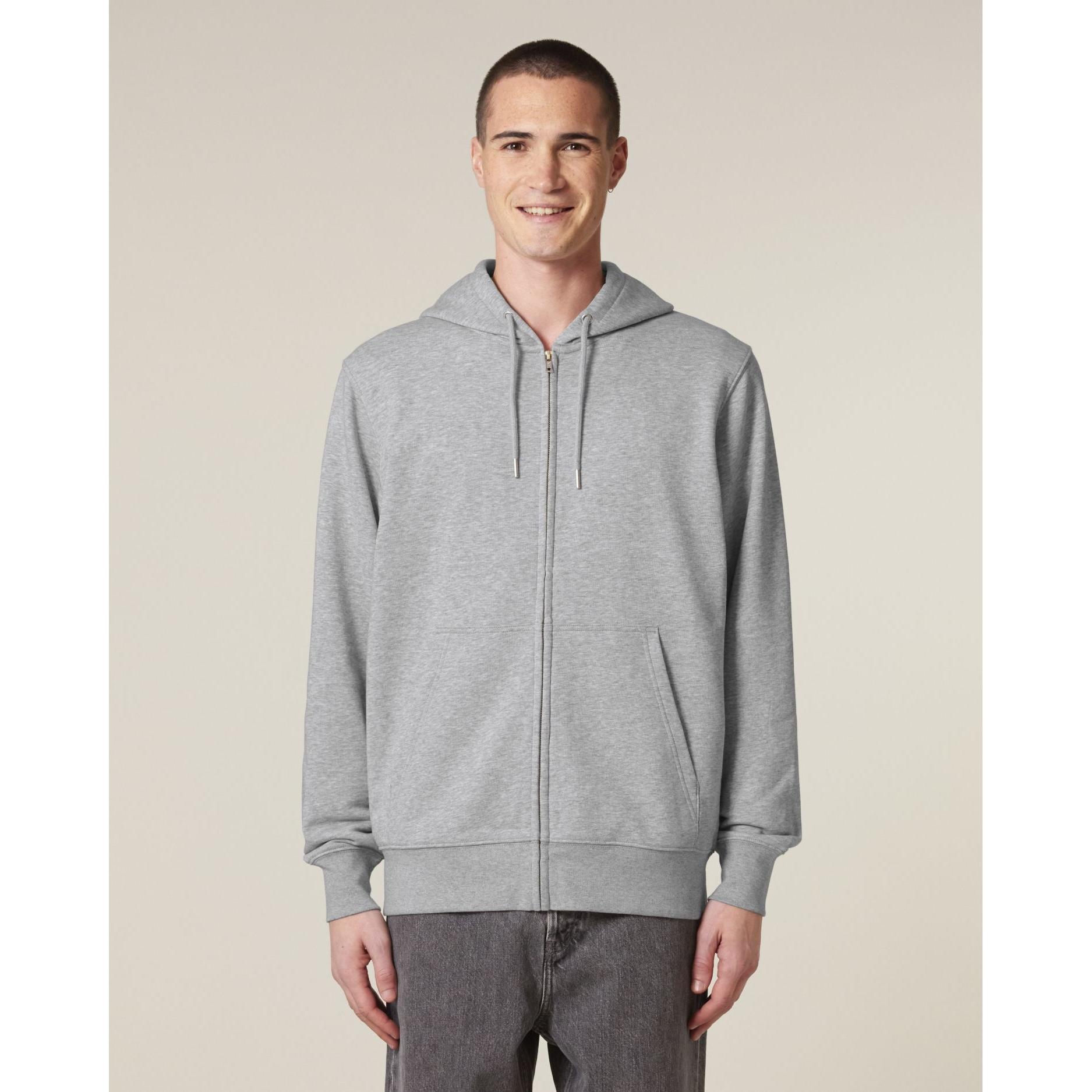 Hanorac cu fermoar unisex Connector 2.0 Heather Grey M