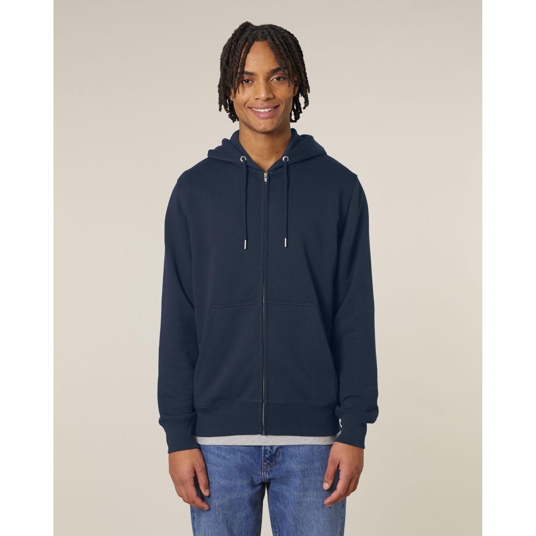 Hanorac cu fermoar unisex Connector 2.0 French Navy M