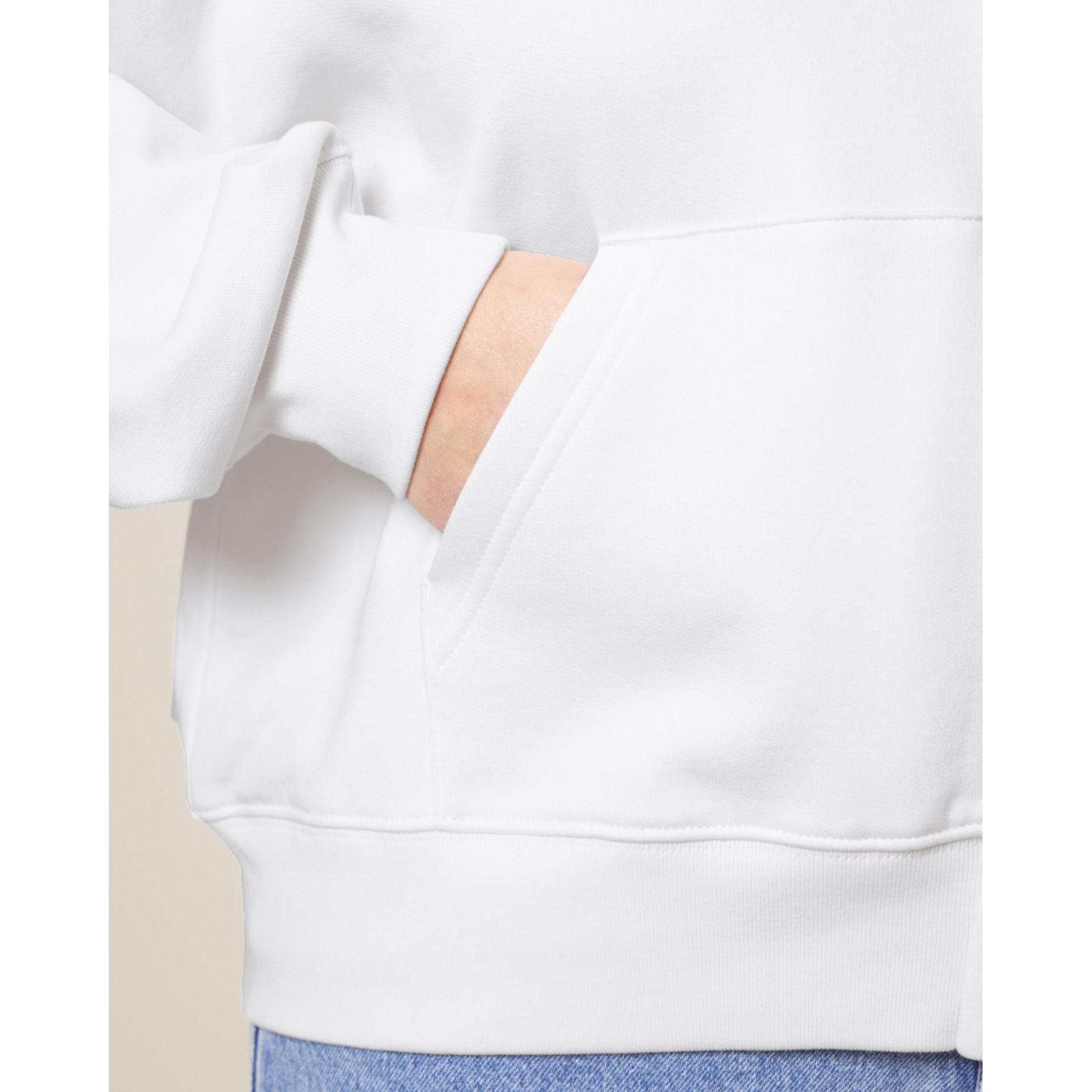 Hanorac cu fermoar pentru femei Stella Ida White L