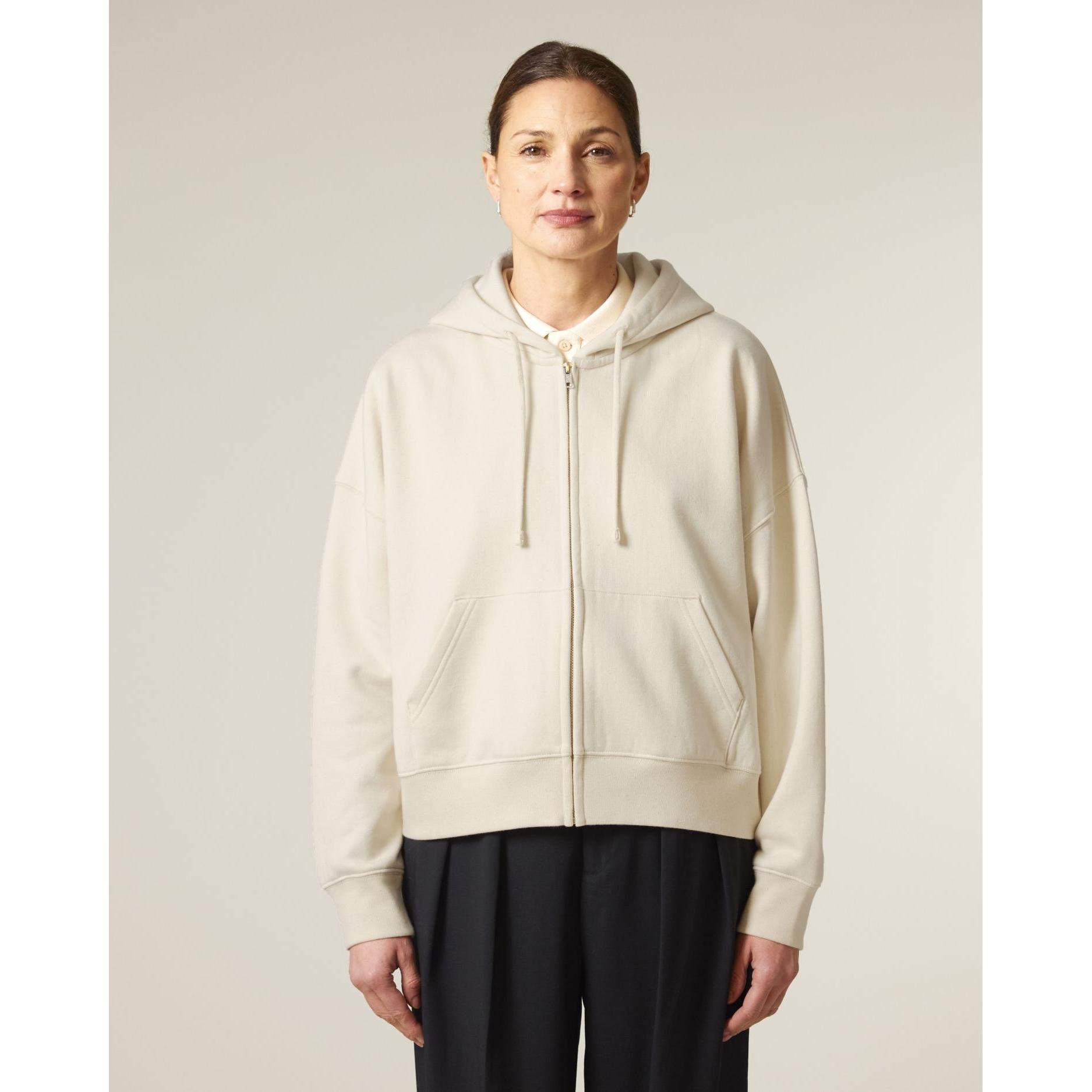 Hanorac cu fermoar pentru femei Stella Ida Natural Raw L