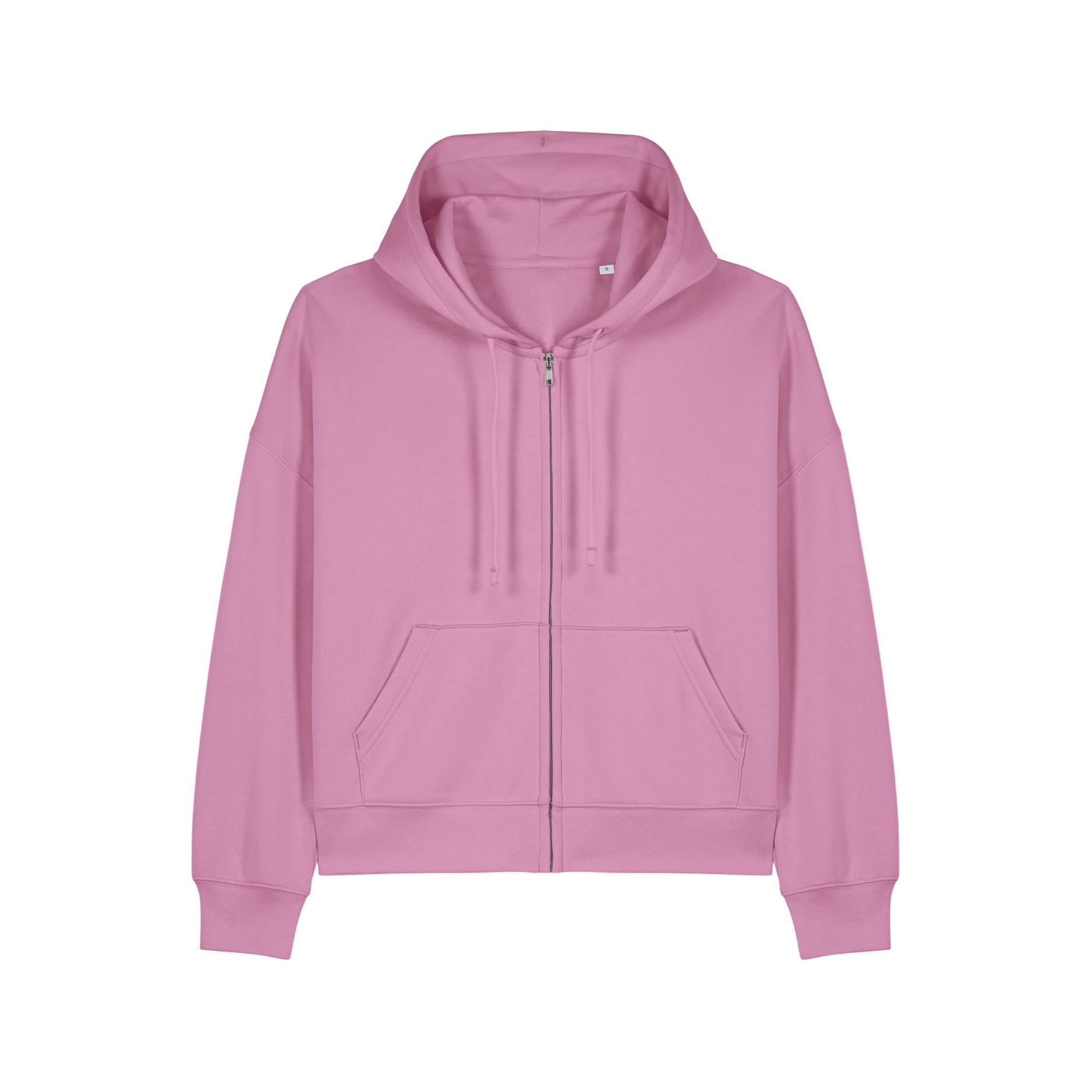 Hanorac cu fermoar pentru femei Stella Ida Bubble Pink