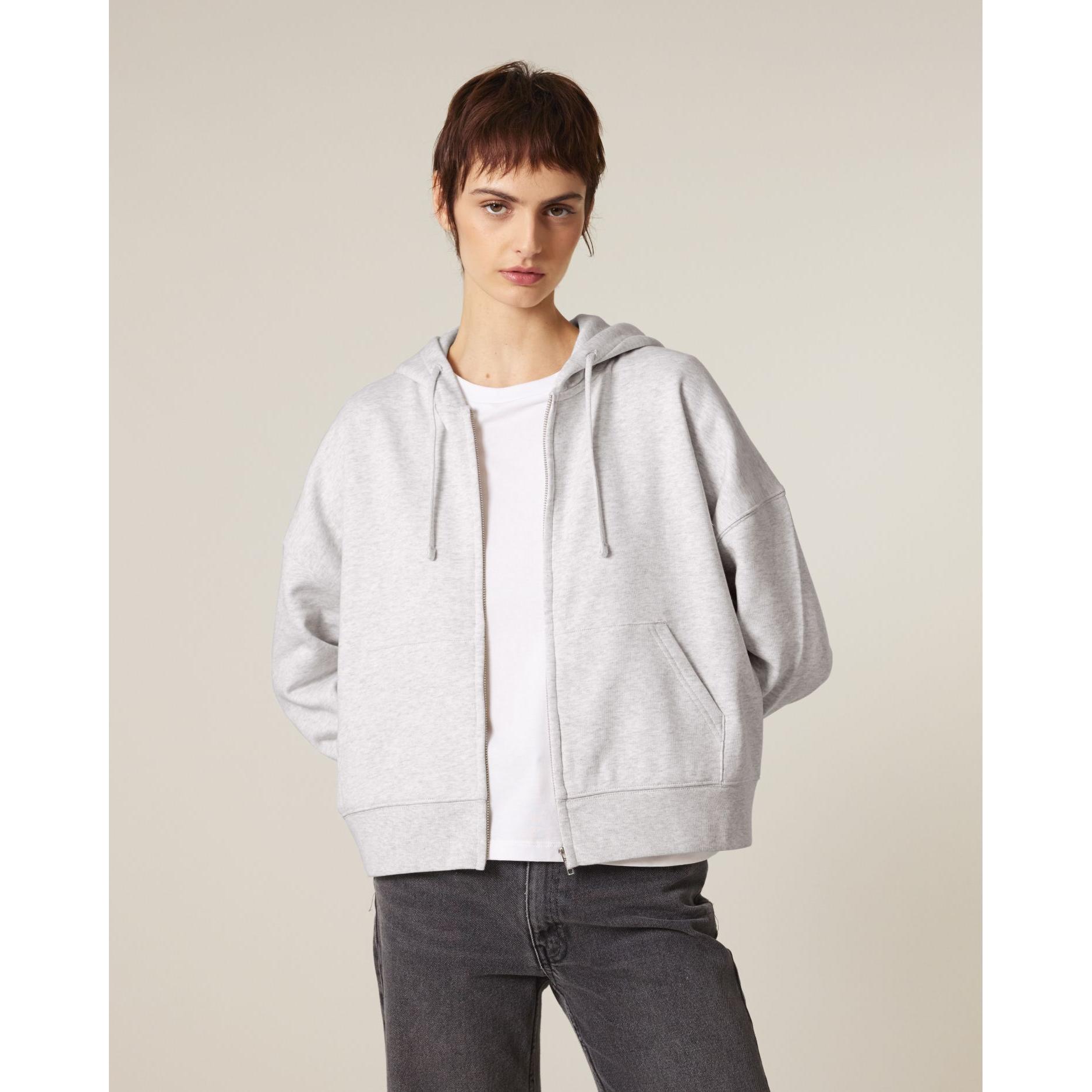 Hanorac cu fermoar pentru femei Stella Ida Cool Heather Grey XL