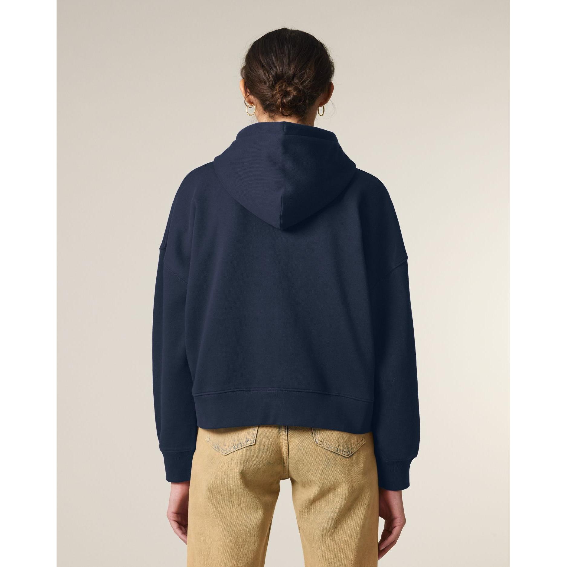 Hanorac cu fermoar pentru femei Stella Ida French Navy S