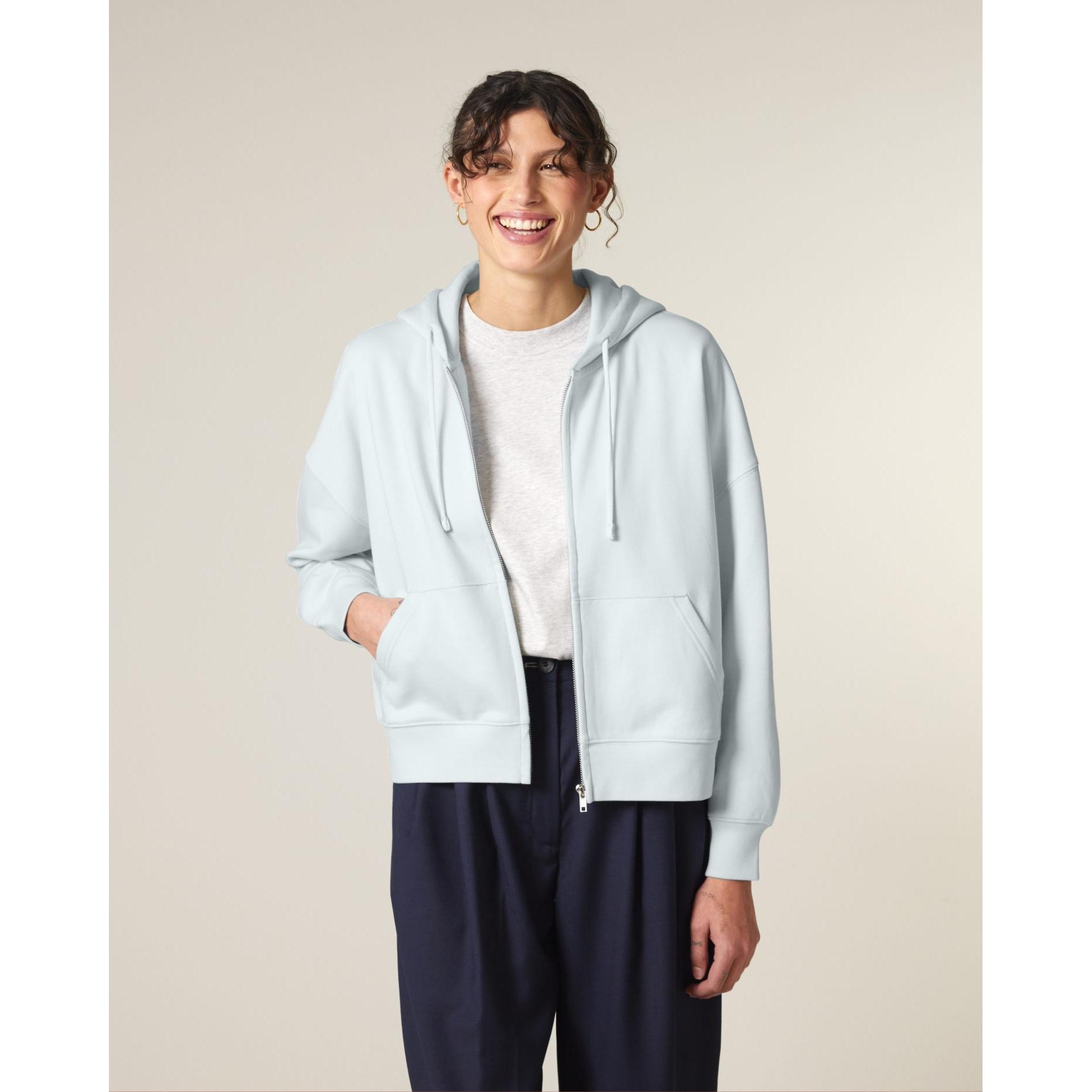 Hanorac cu fermoar pentru femei Stella Ida Blue Ice XS