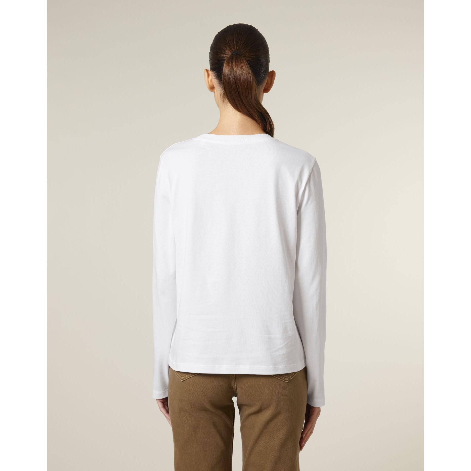 Tricou cu mânecă lungă pentru femei Stella Muser White XL