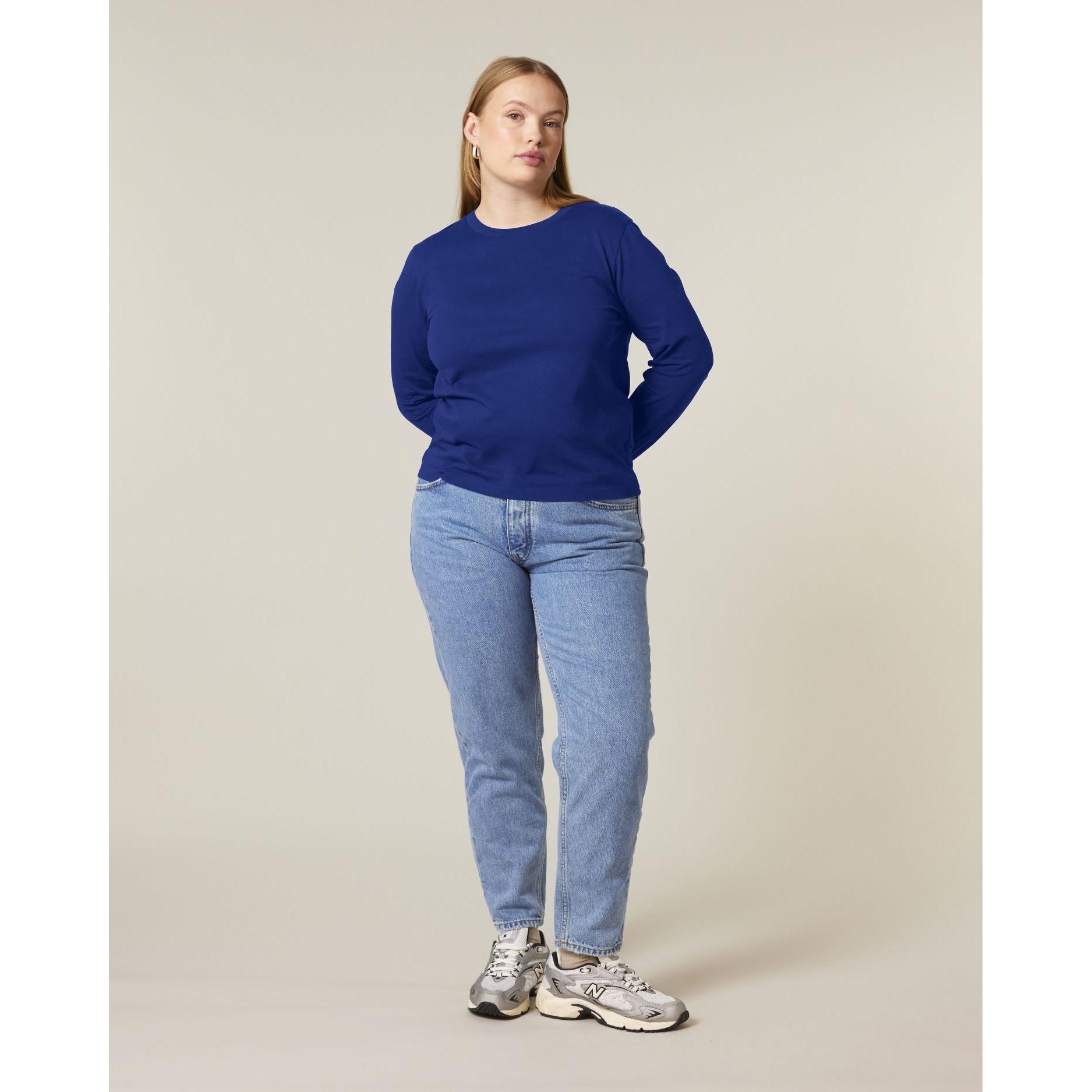 Tricou cu mânecă lungă pentru femei Stella Muser Worker Blue XXL