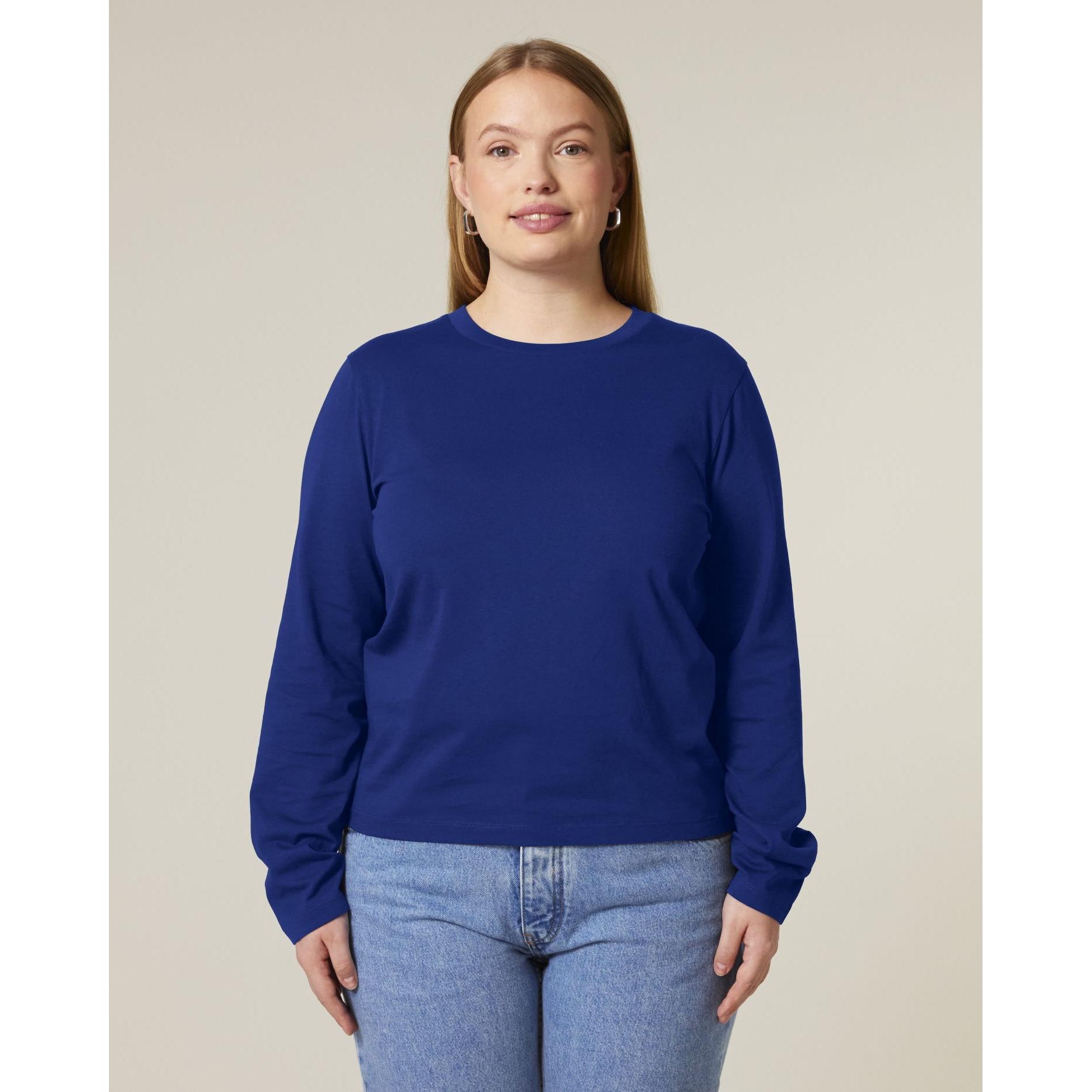 Tricou cu mânecă lungă pentru femei Stella Muser Worker Blue XXL