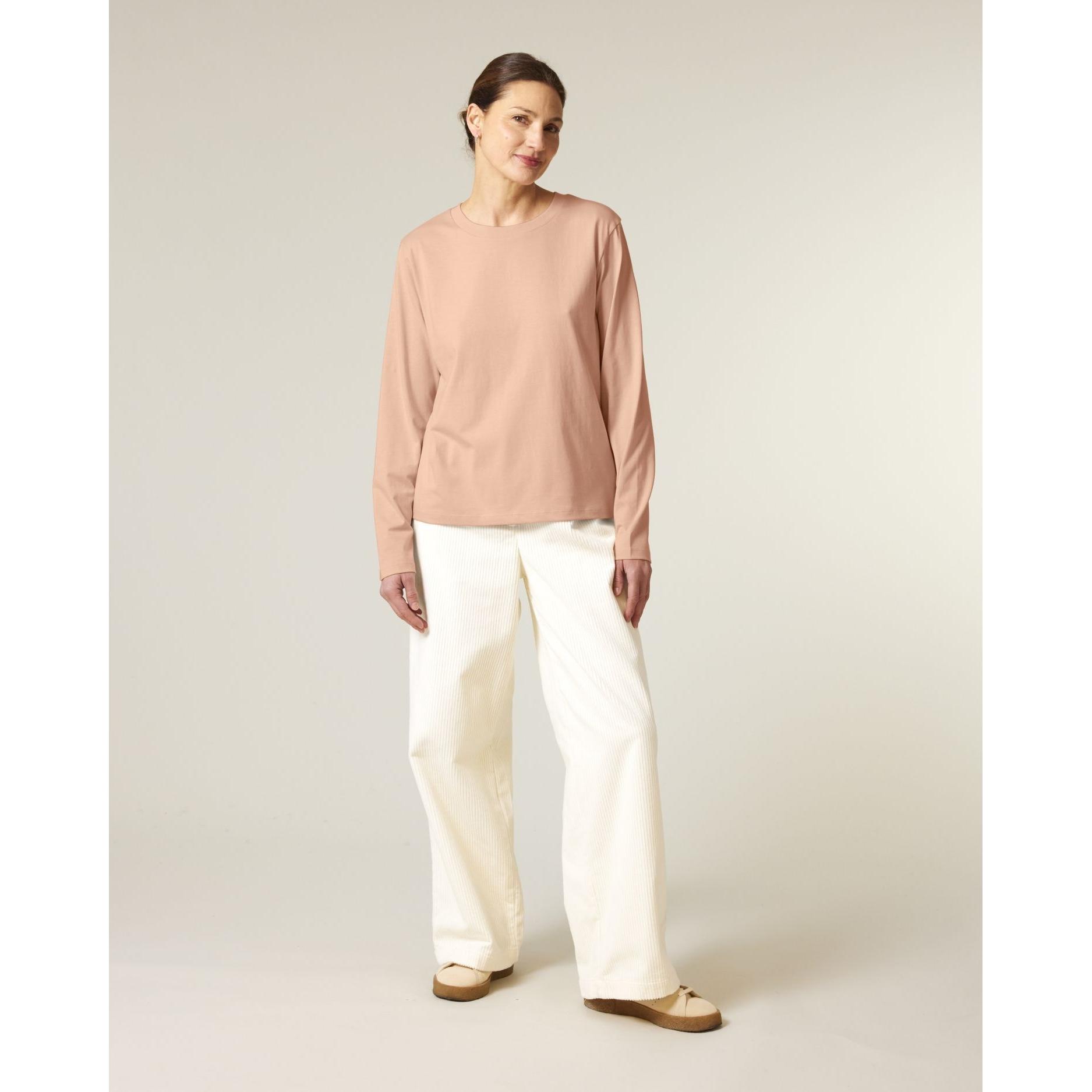 Tricou cu mânecă lungă pentru femei Stella Muser Fraiche Peche S