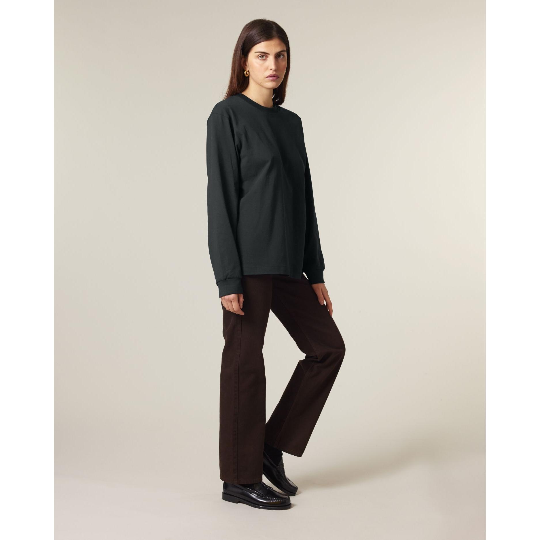 Tricou unisex cu mânecă lungă Freestyler Black XXL