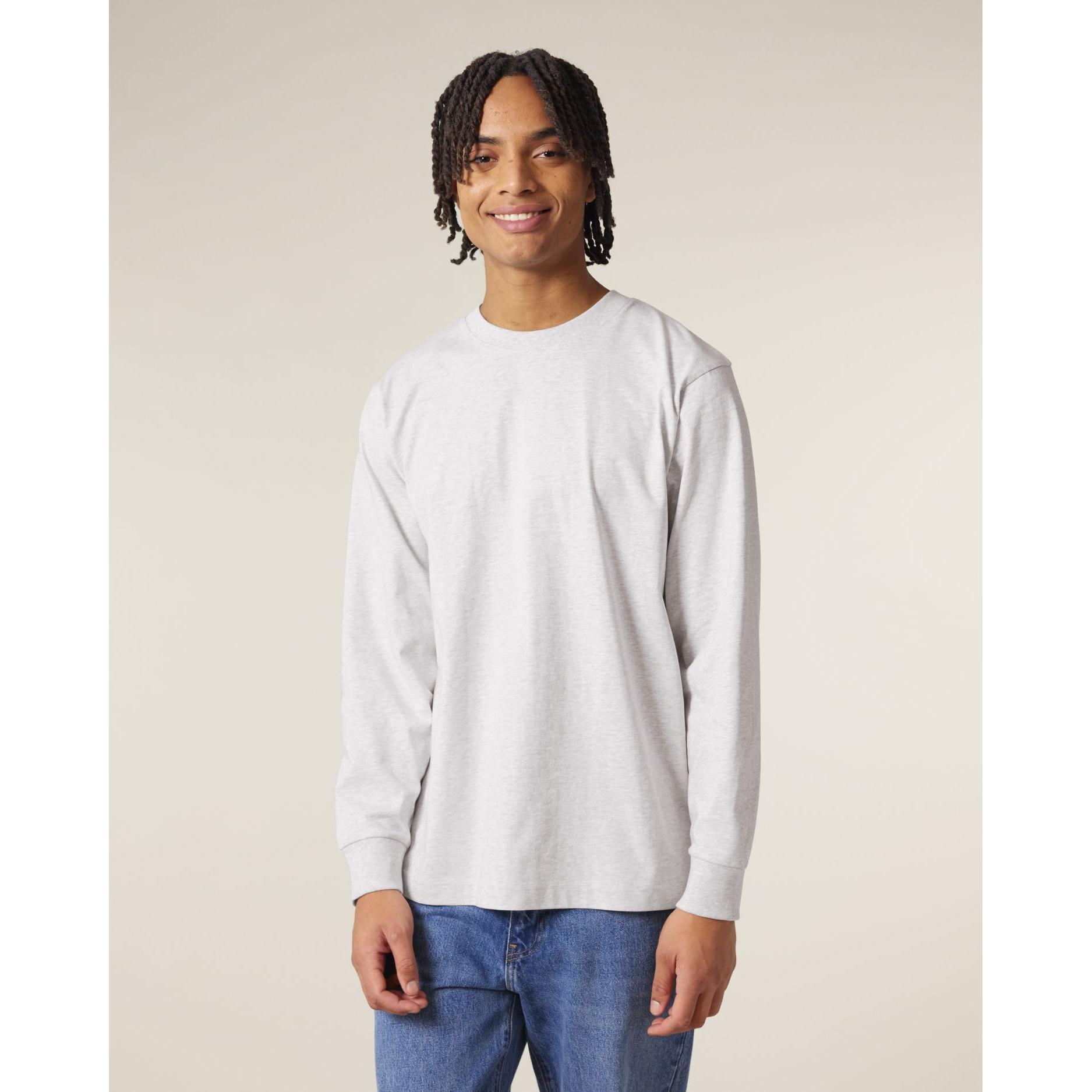 Tricou unisex cu mânecă lungă Freestyler Cool Heather Grey M