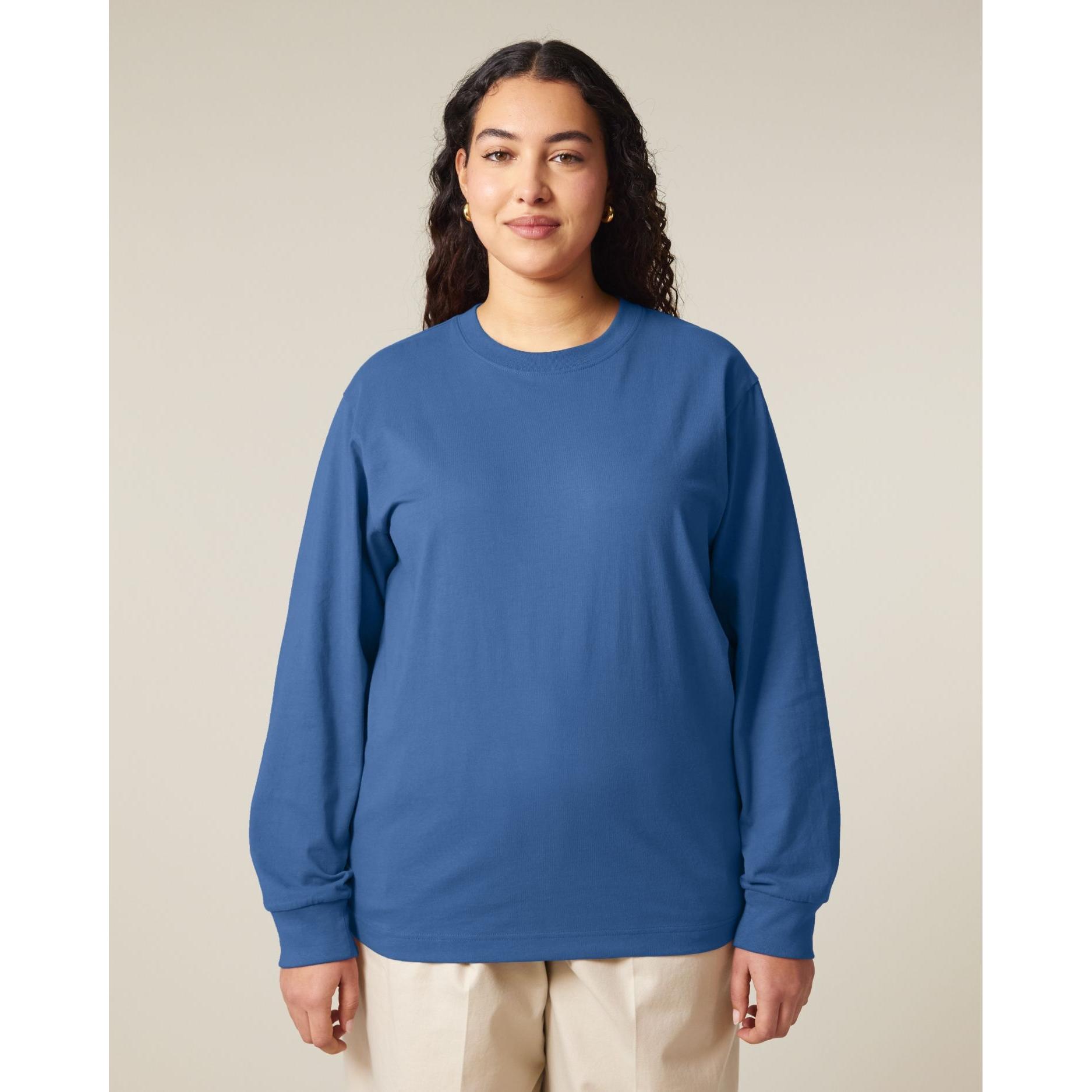 Tricou unisex cu mânecă lungă Freestyler Mindful Blue XS