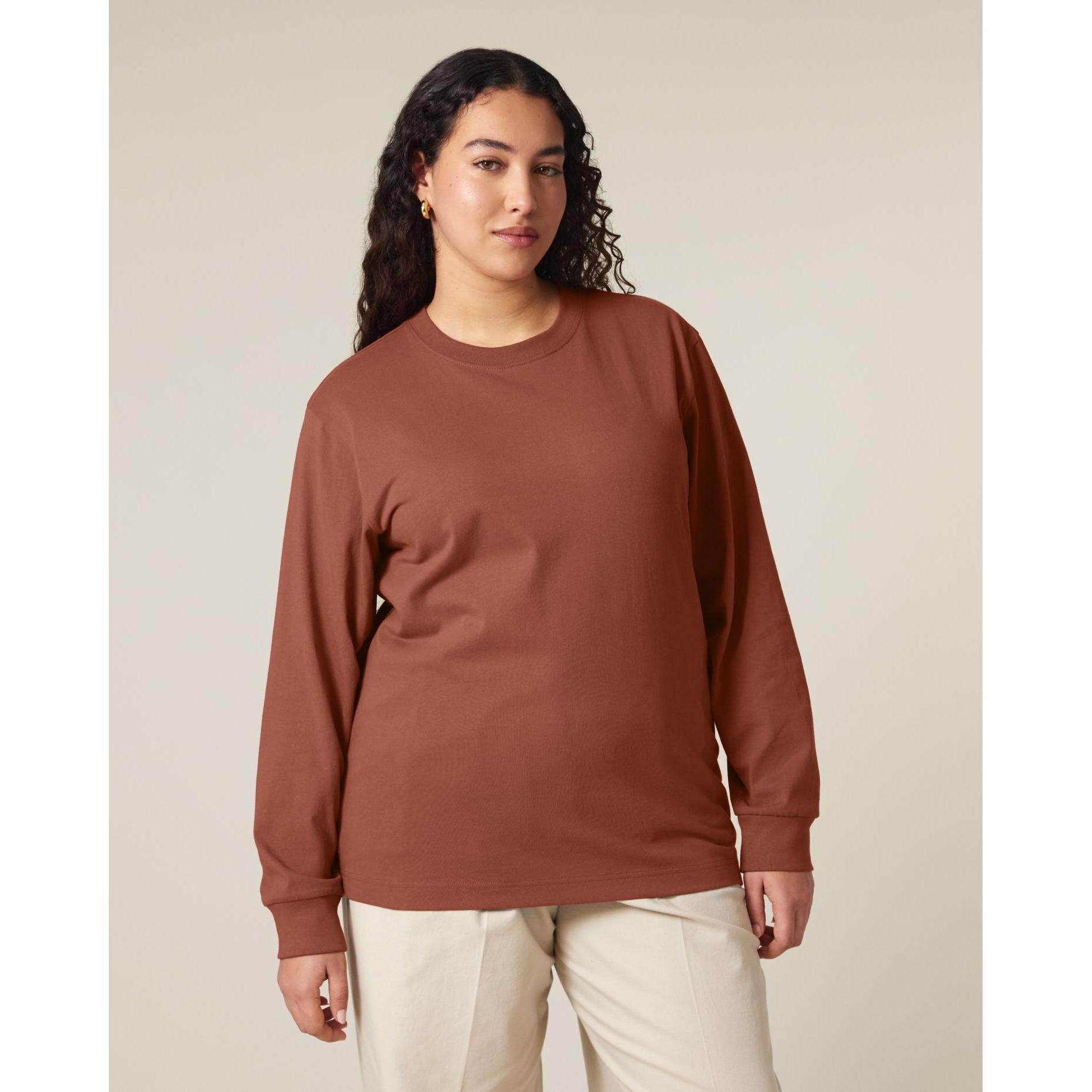 Tricou unisex cu mânecă lungă Freestyler Heritage Brown M