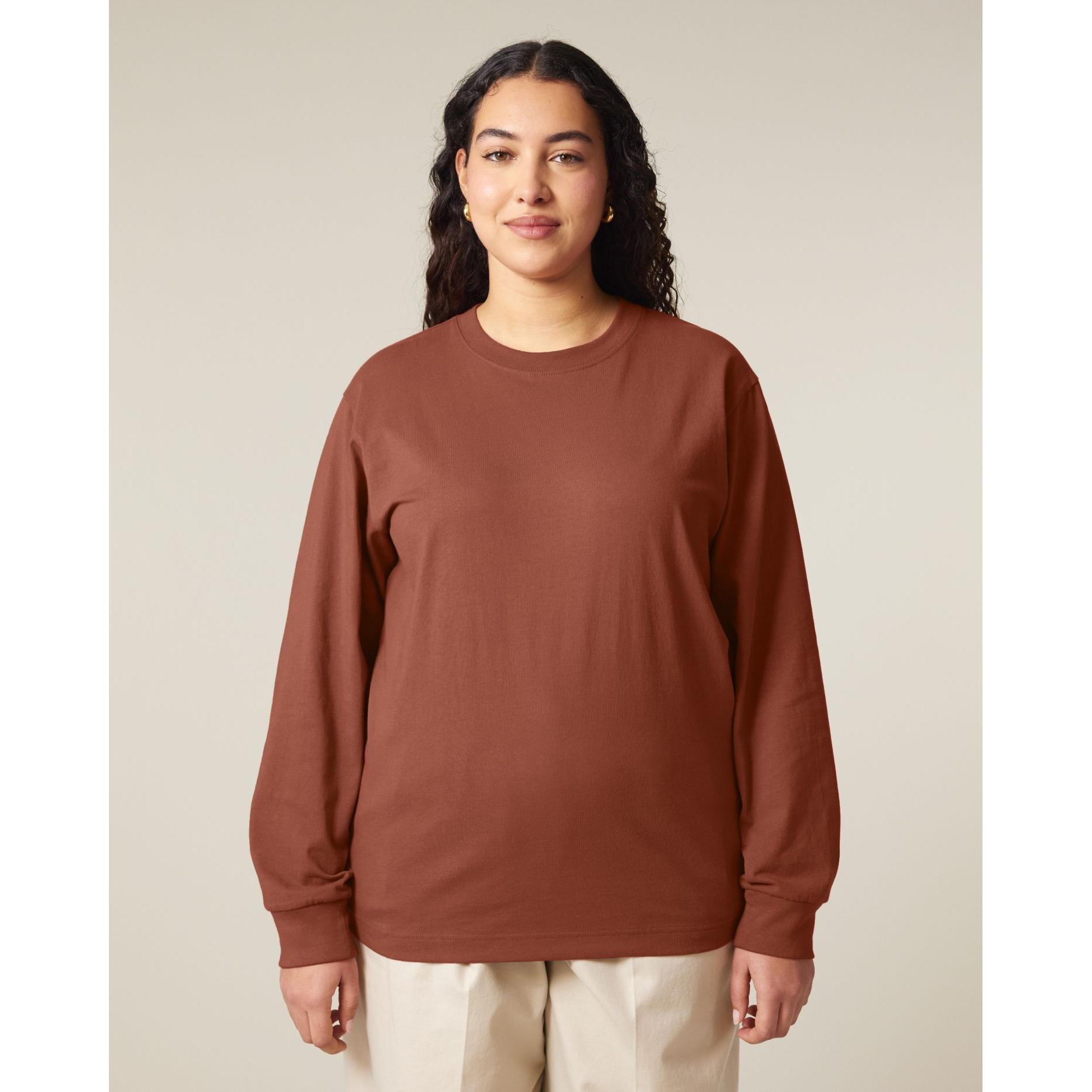 Tricou unisex cu mânecă lungă Freestyler Heritage Brown M