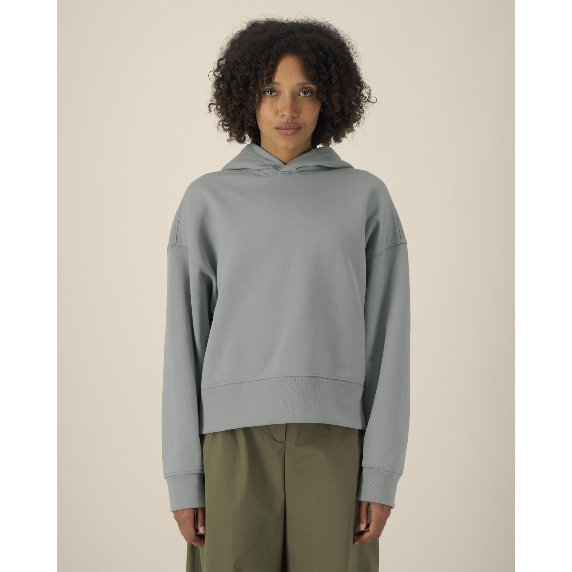 Hanorac cu glugă unisex Voicer Misty Grey M