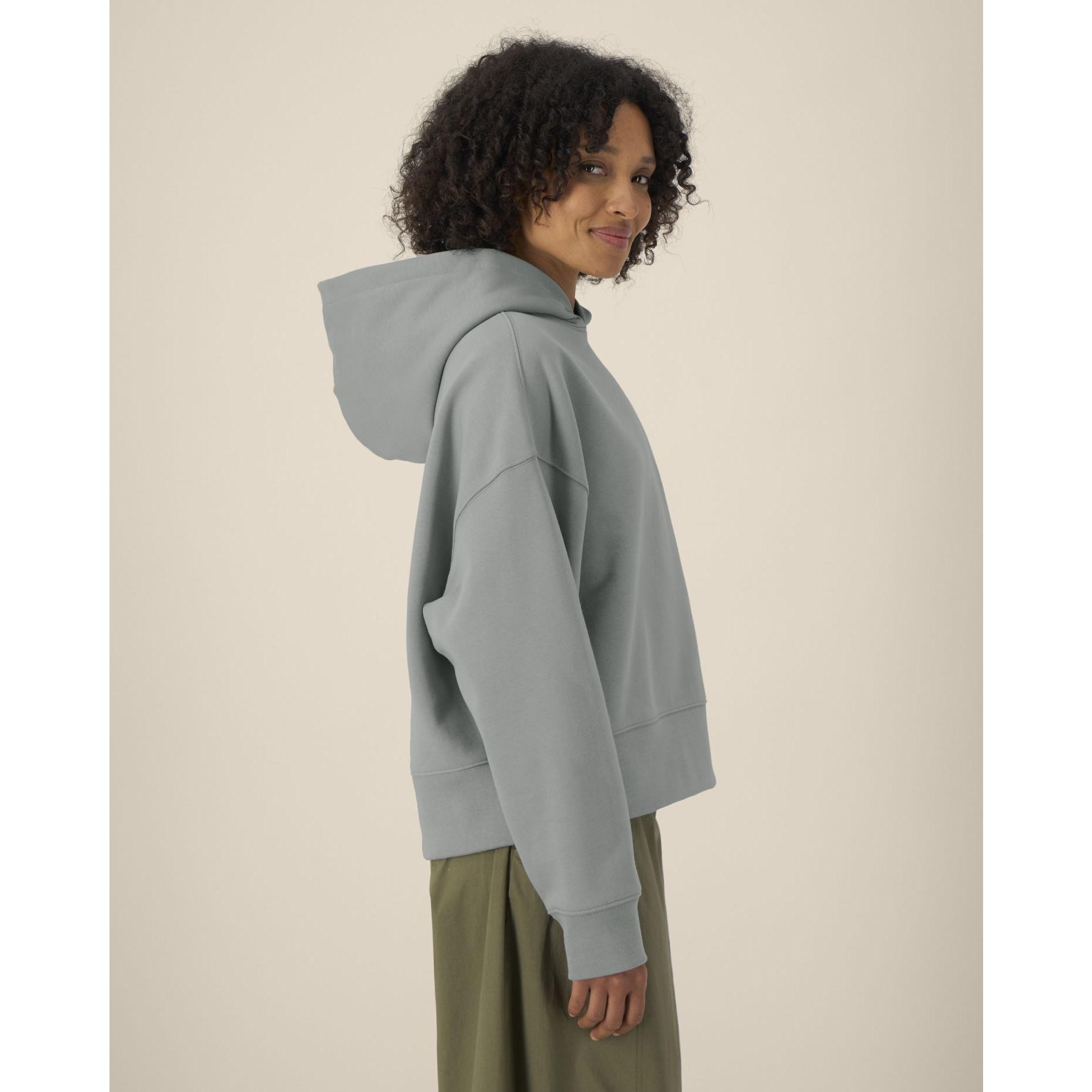 Hanorac cu glugă unisex Voicer Misty Grey M