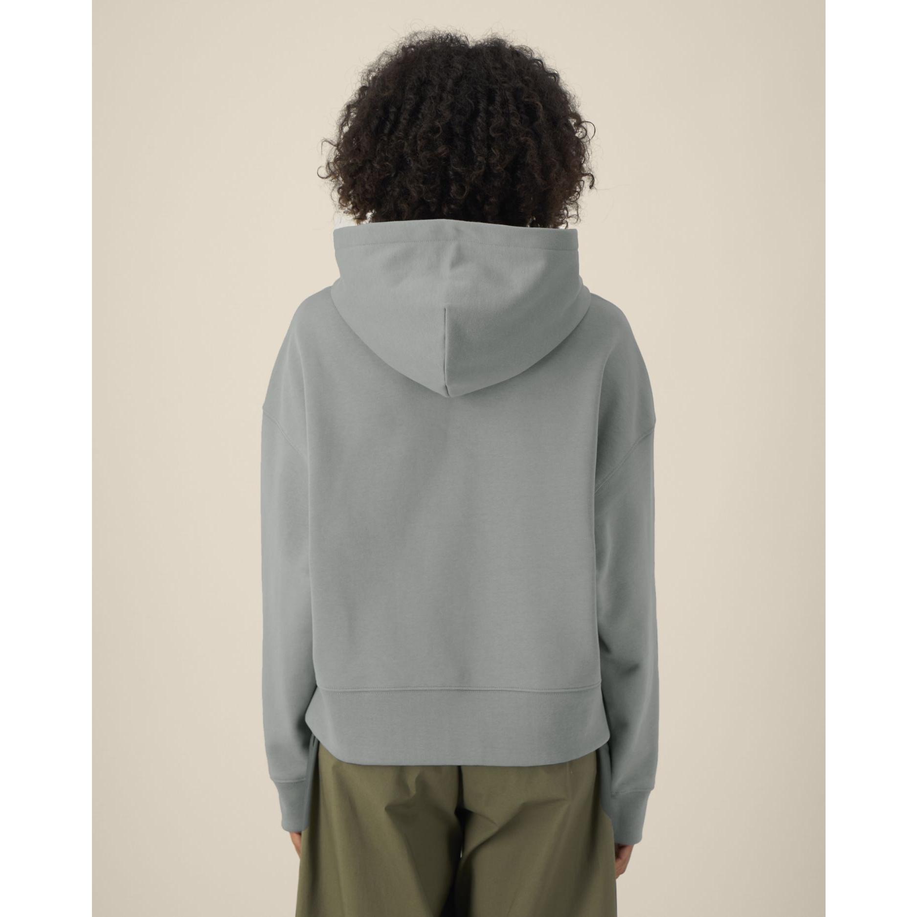 Hanorac cu glugă unisex Voicer Misty Grey M