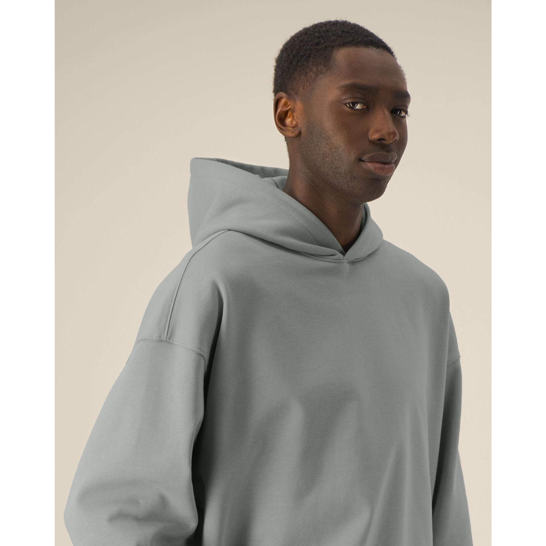Hanorac cu glugă unisex Voicer Misty Grey M