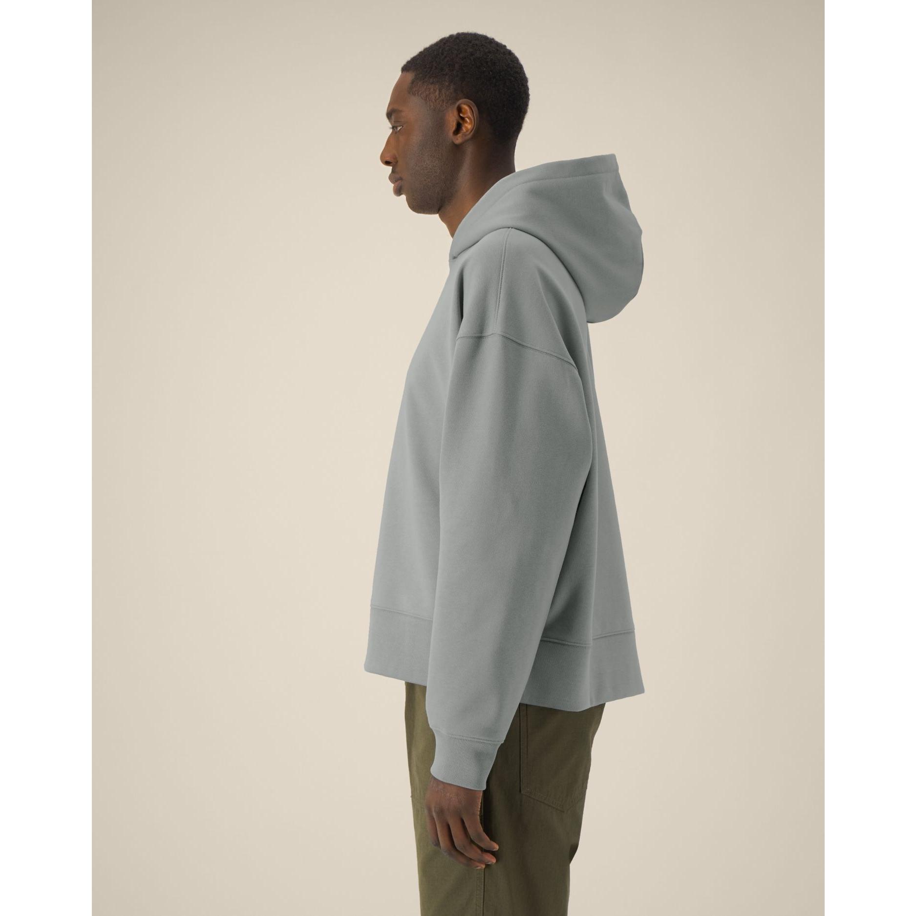 Hanorac cu glugă unisex Voicer Misty Grey M