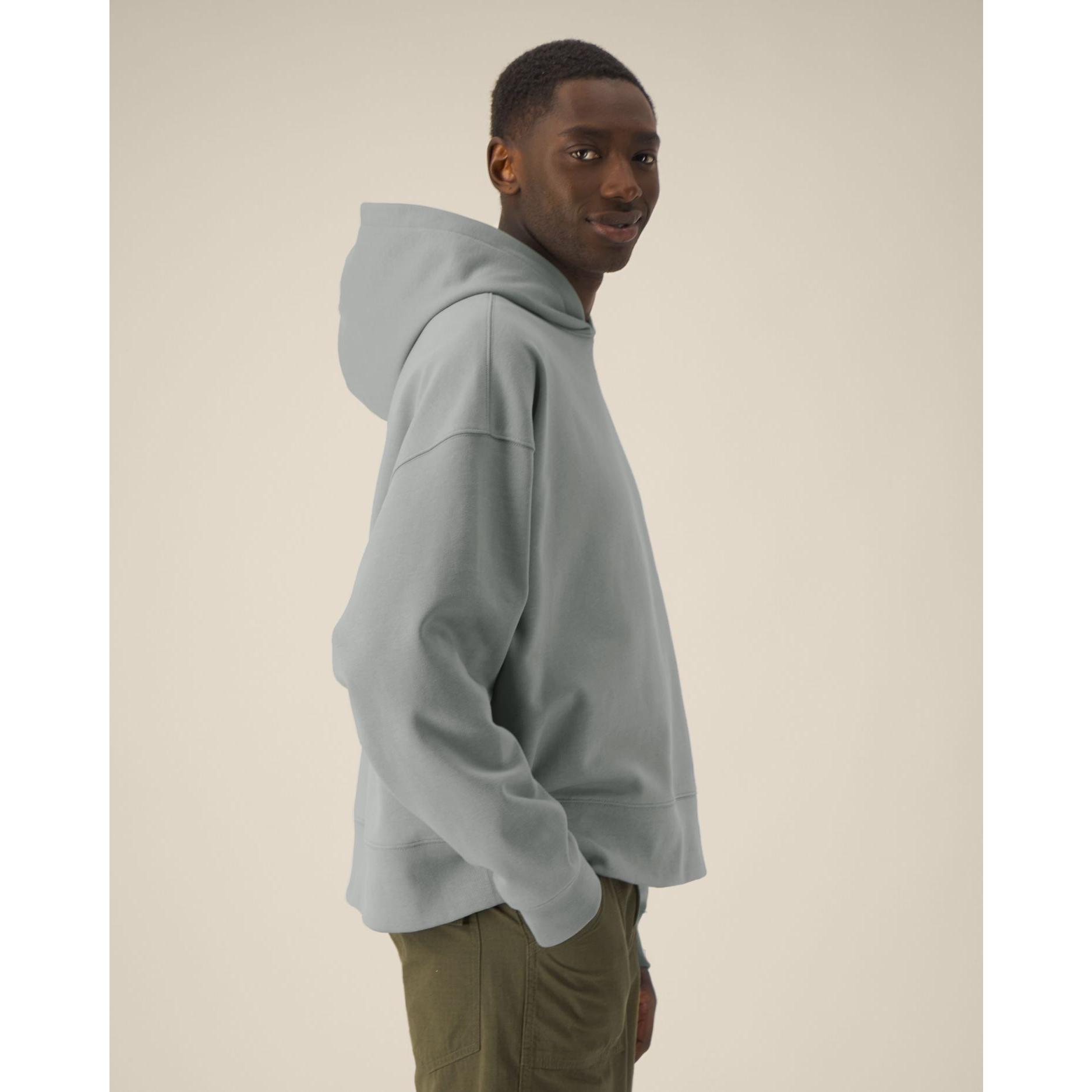Hanorac cu glugă unisex Voicer Misty Grey M
