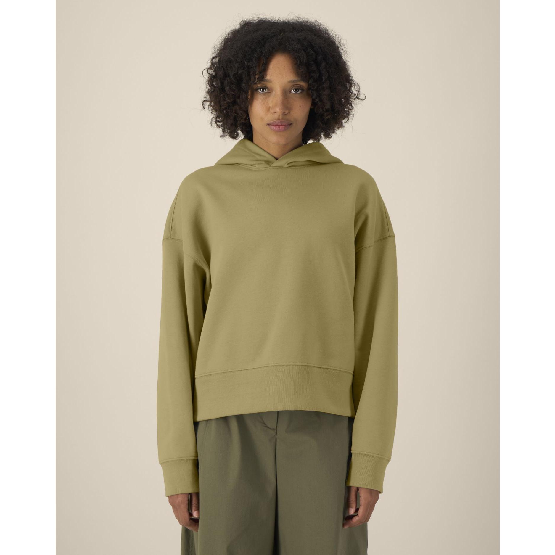 Hanorac cu glugă unisex Voicer Faded Olive M