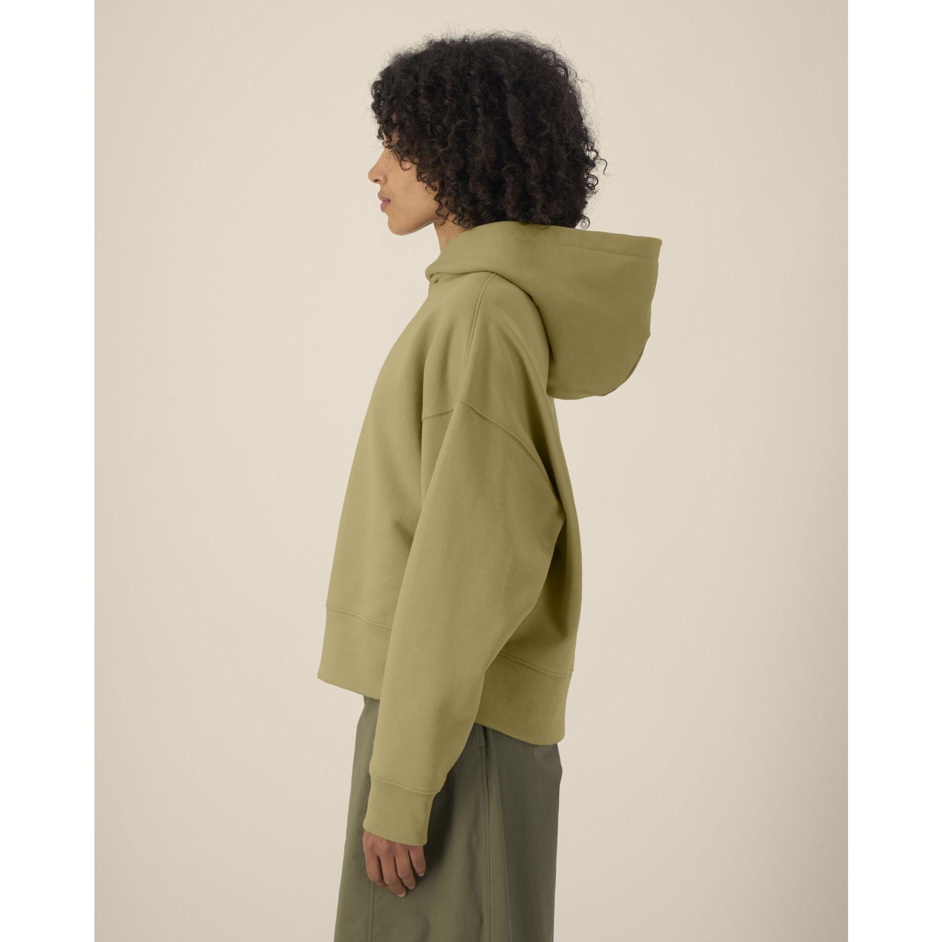 Hanorac cu glugă unisex Voicer Faded Olive M