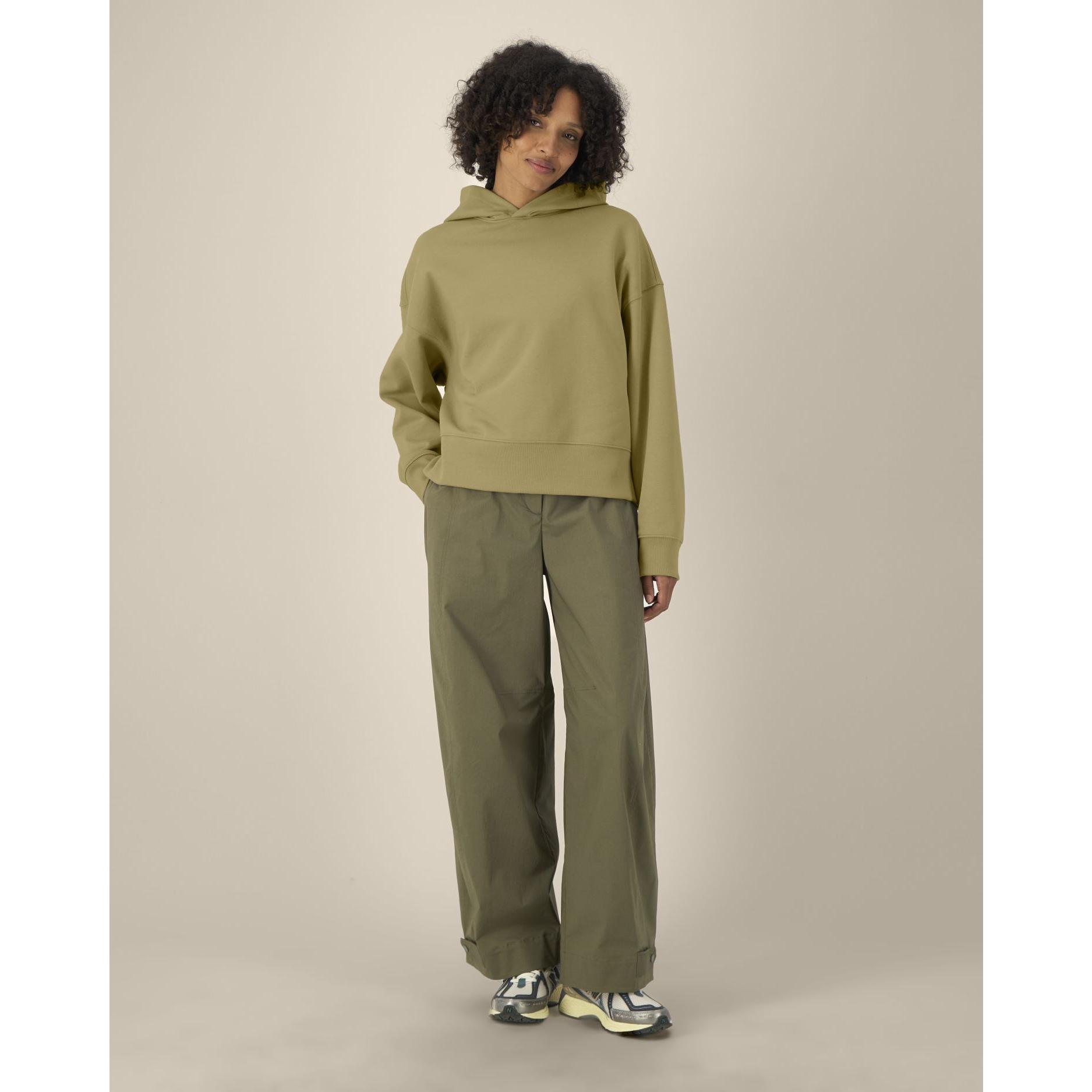 Hanorac cu glugă unisex Voicer Faded Olive M