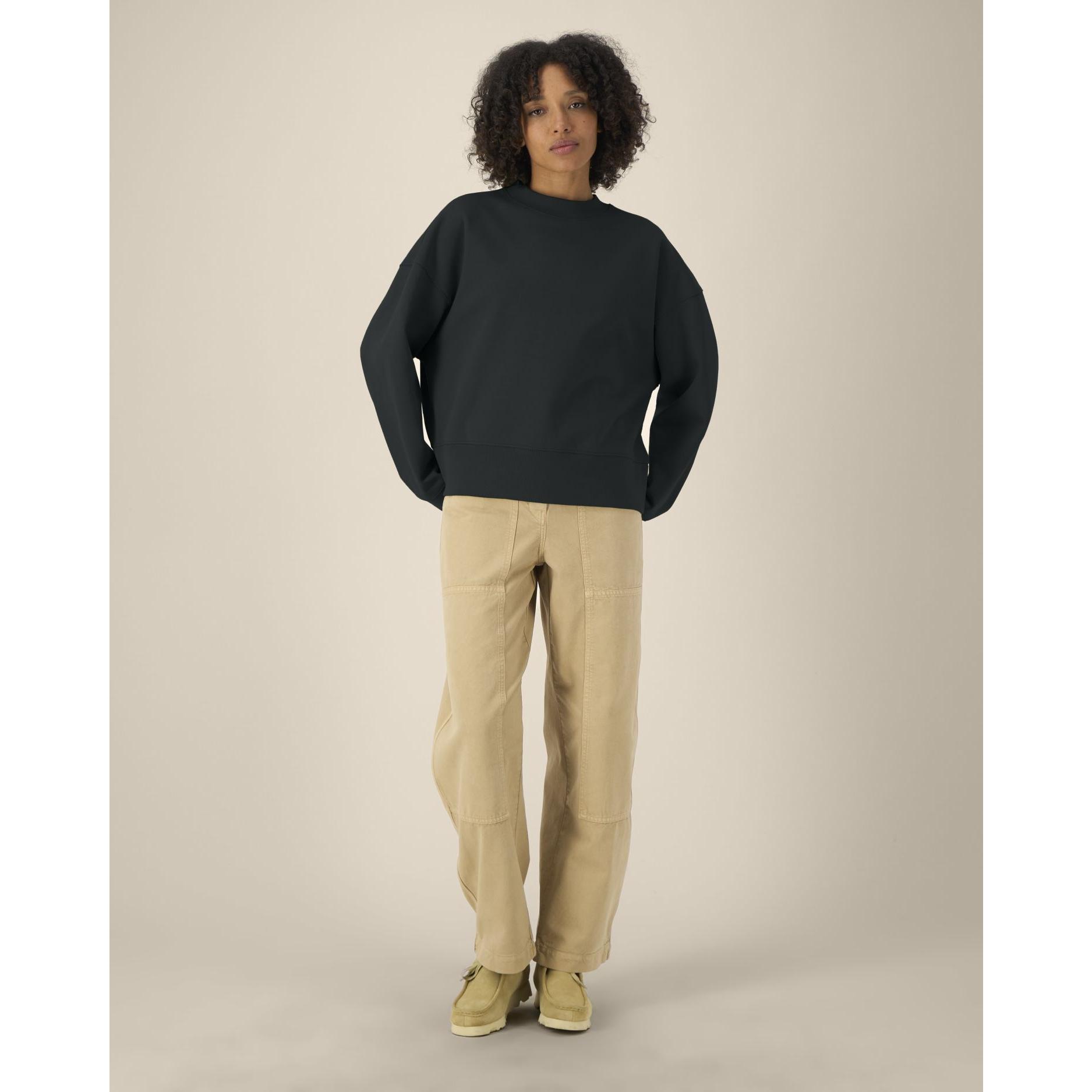 Hanorac la baza gâtului unisex Ryler Black L
