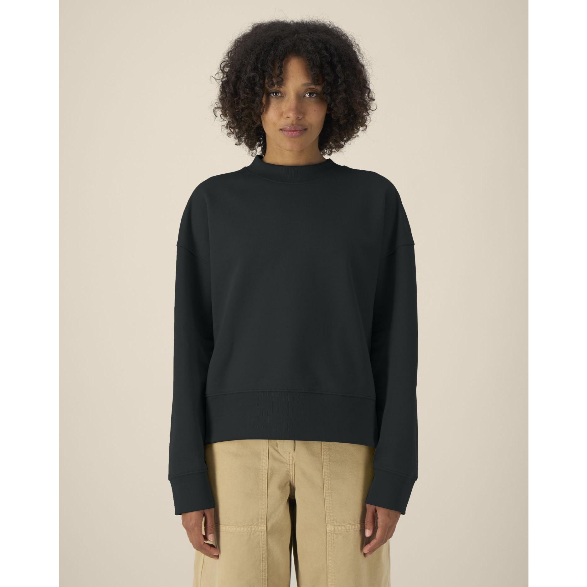 Hanorac la baza gâtului unisex Ryler Black L