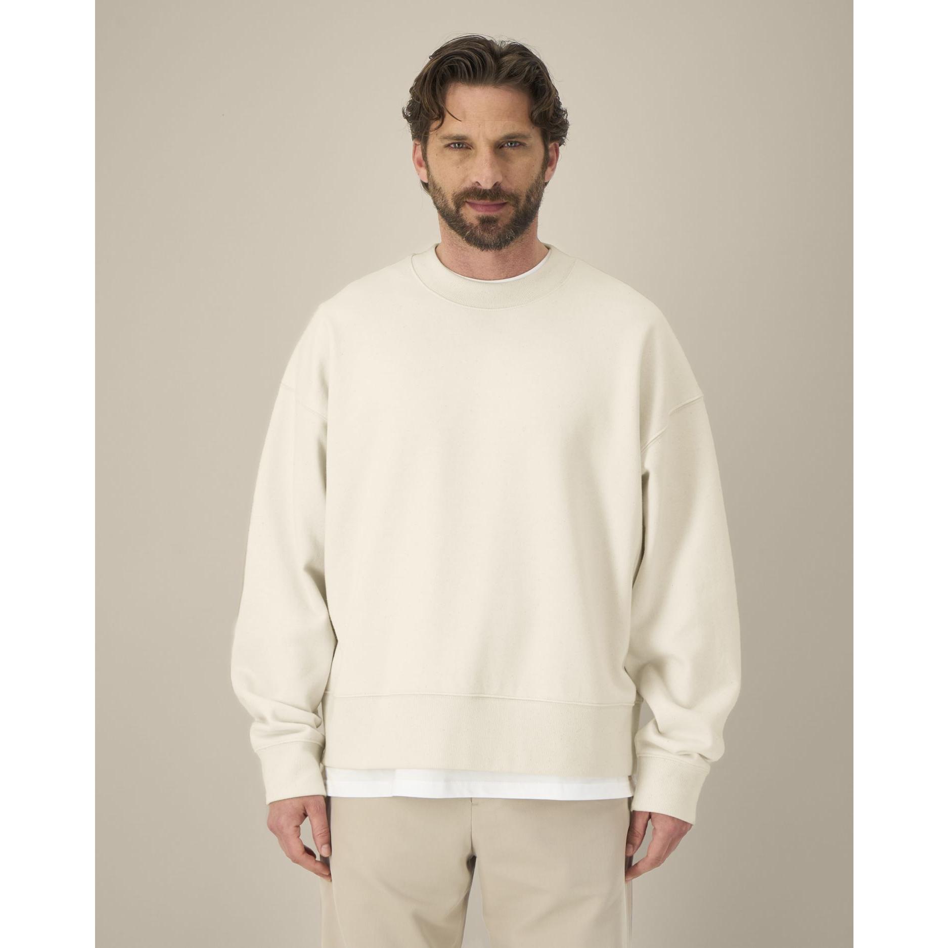 Hanorac la baza gâtului unisex Ryler Natural Raw XS