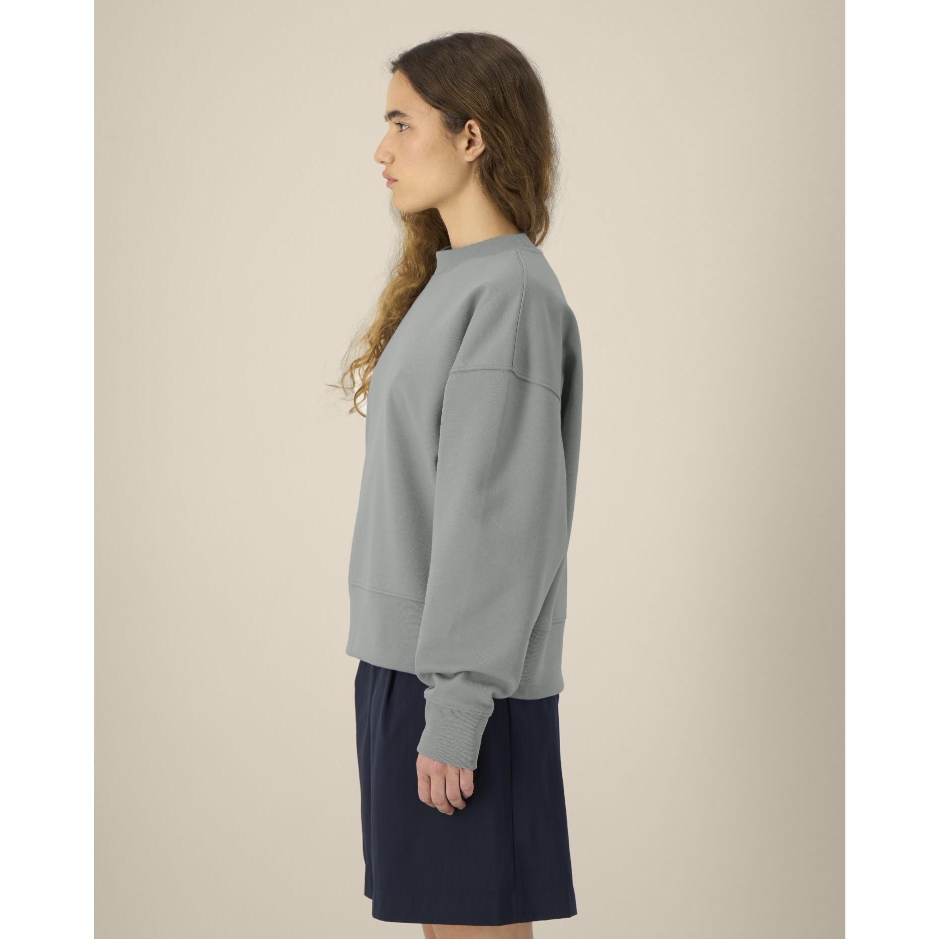 Hanorac la baza gâtului unisex Ryler Misty Grey S