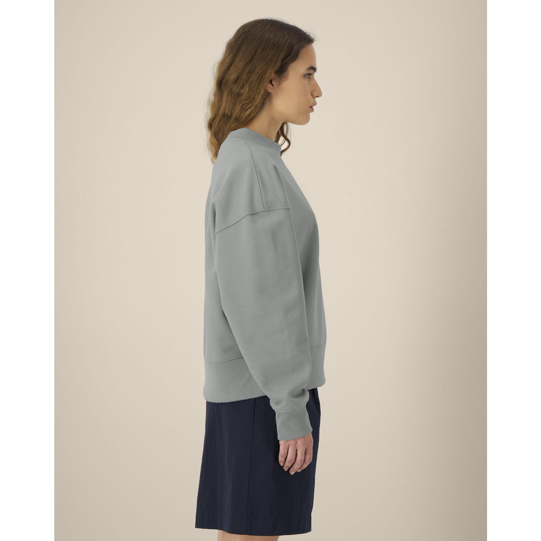 Hanorac la baza gâtului unisex Ryler Misty Grey S