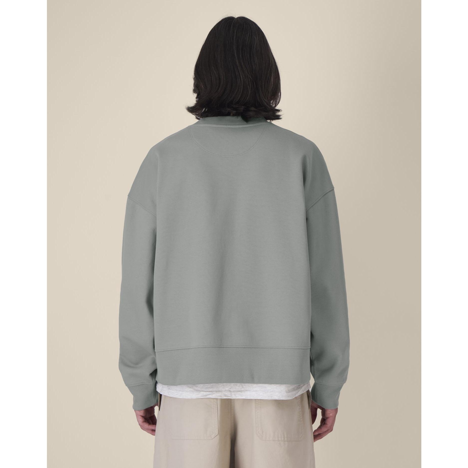 Hanorac la baza gâtului unisex Ryler Misty Grey S
