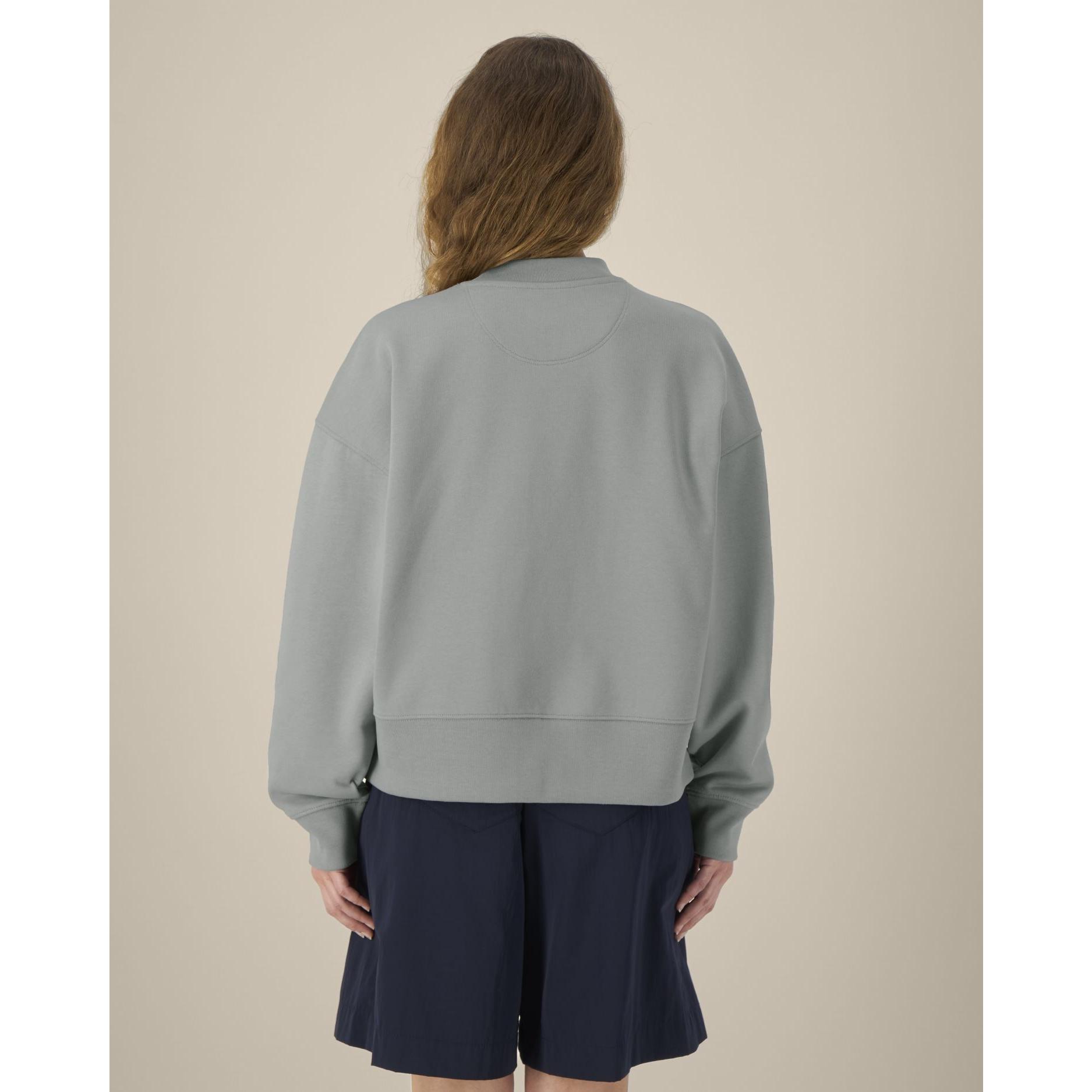 Hanorac la baza gâtului unisex Ryler Misty Grey S