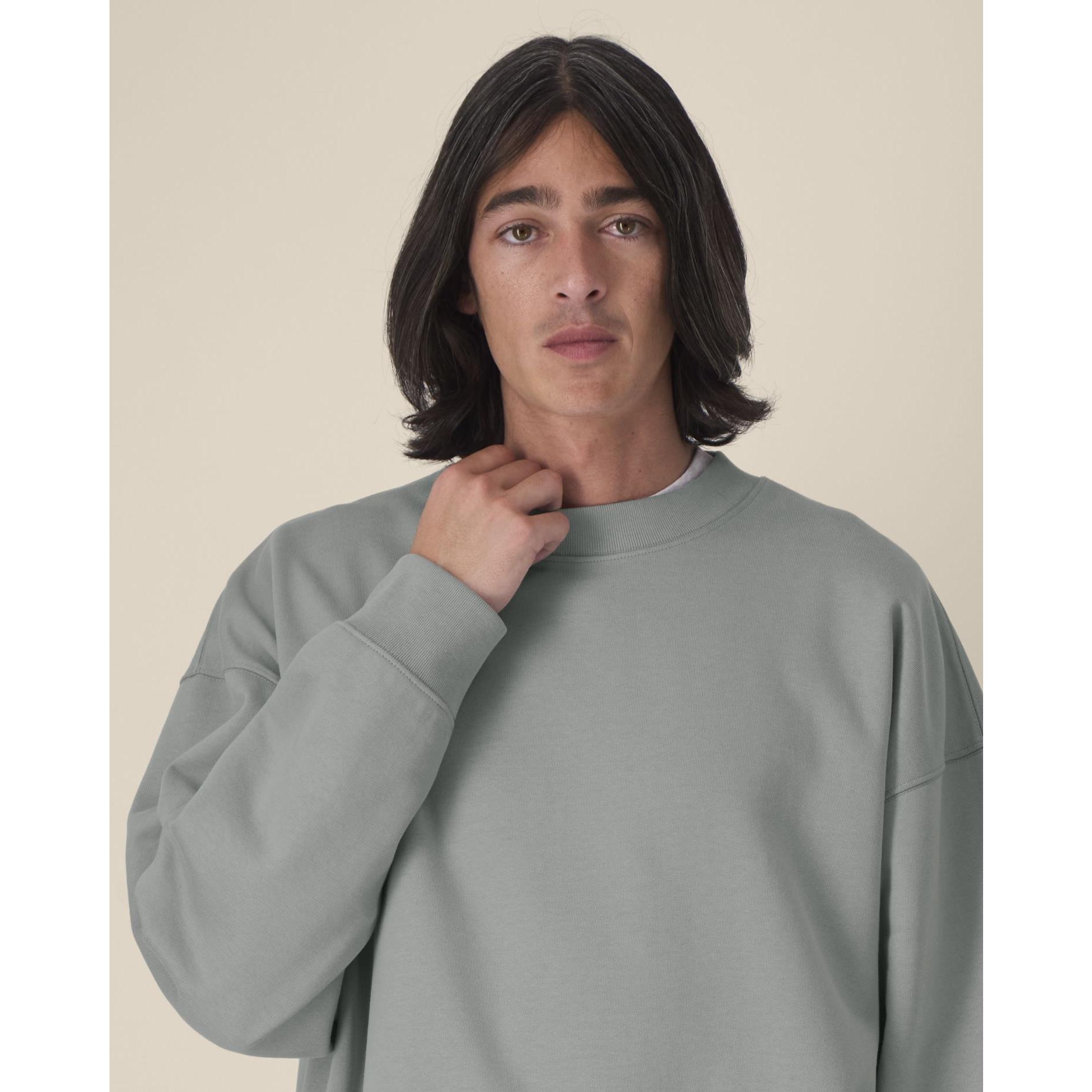 Hanorac la baza gâtului unisex Ryler Misty Grey S