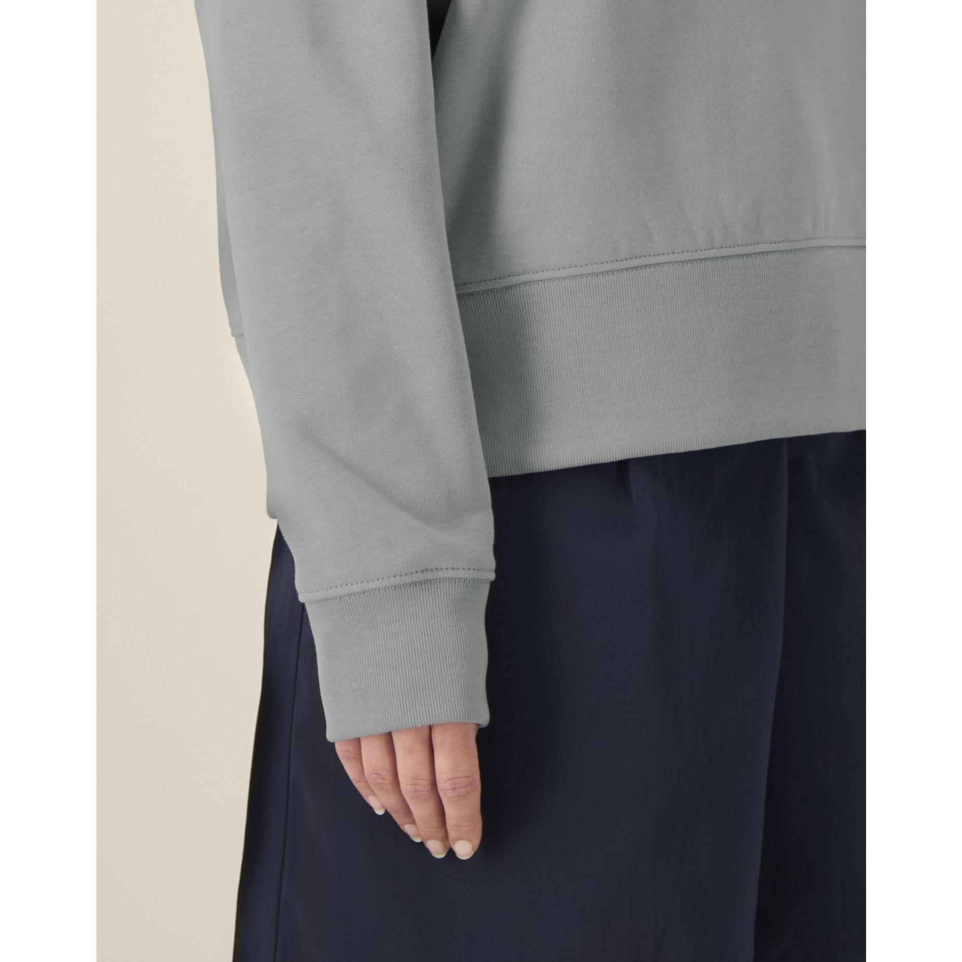 Hanorac la baza gâtului unisex Ryler Misty Grey S