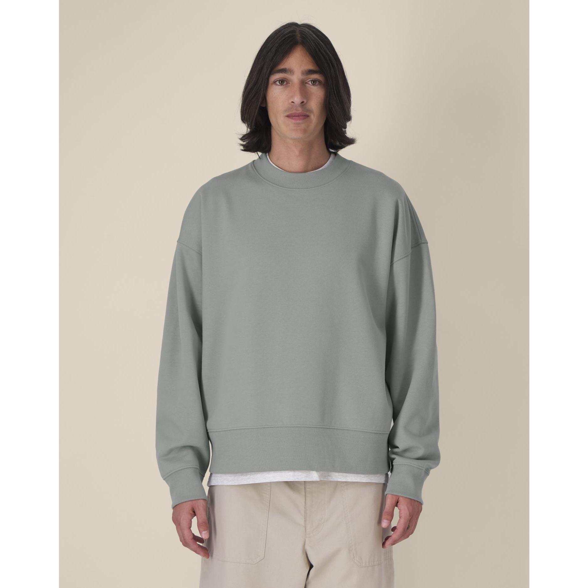 Hanorac la baza gâtului unisex Ryler Misty Grey S