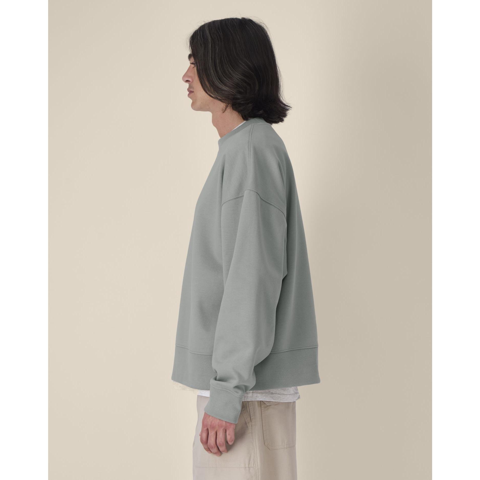 Hanorac la baza gâtului unisex Ryler Misty Grey S