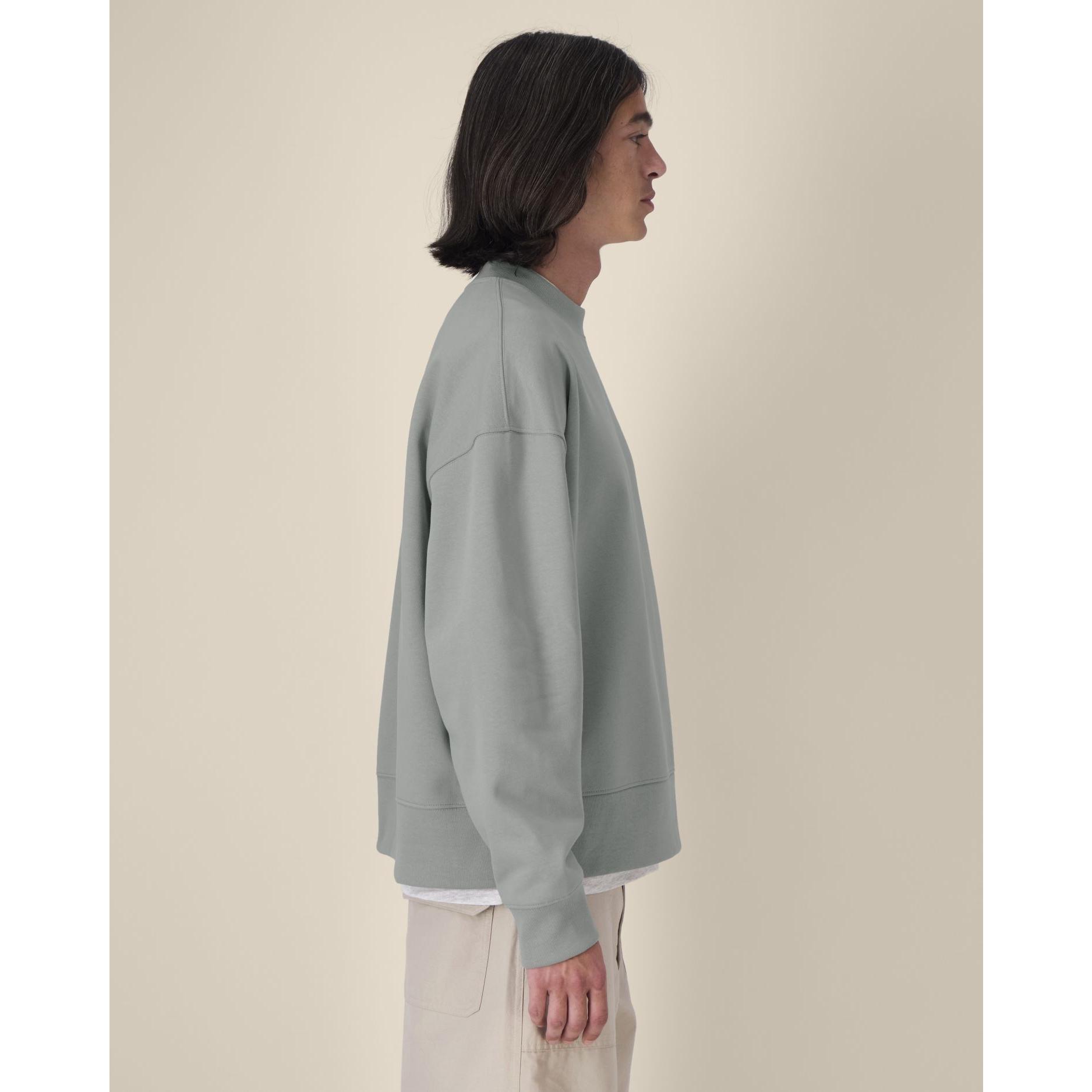 Hanorac la baza gâtului unisex Ryler Misty Grey S