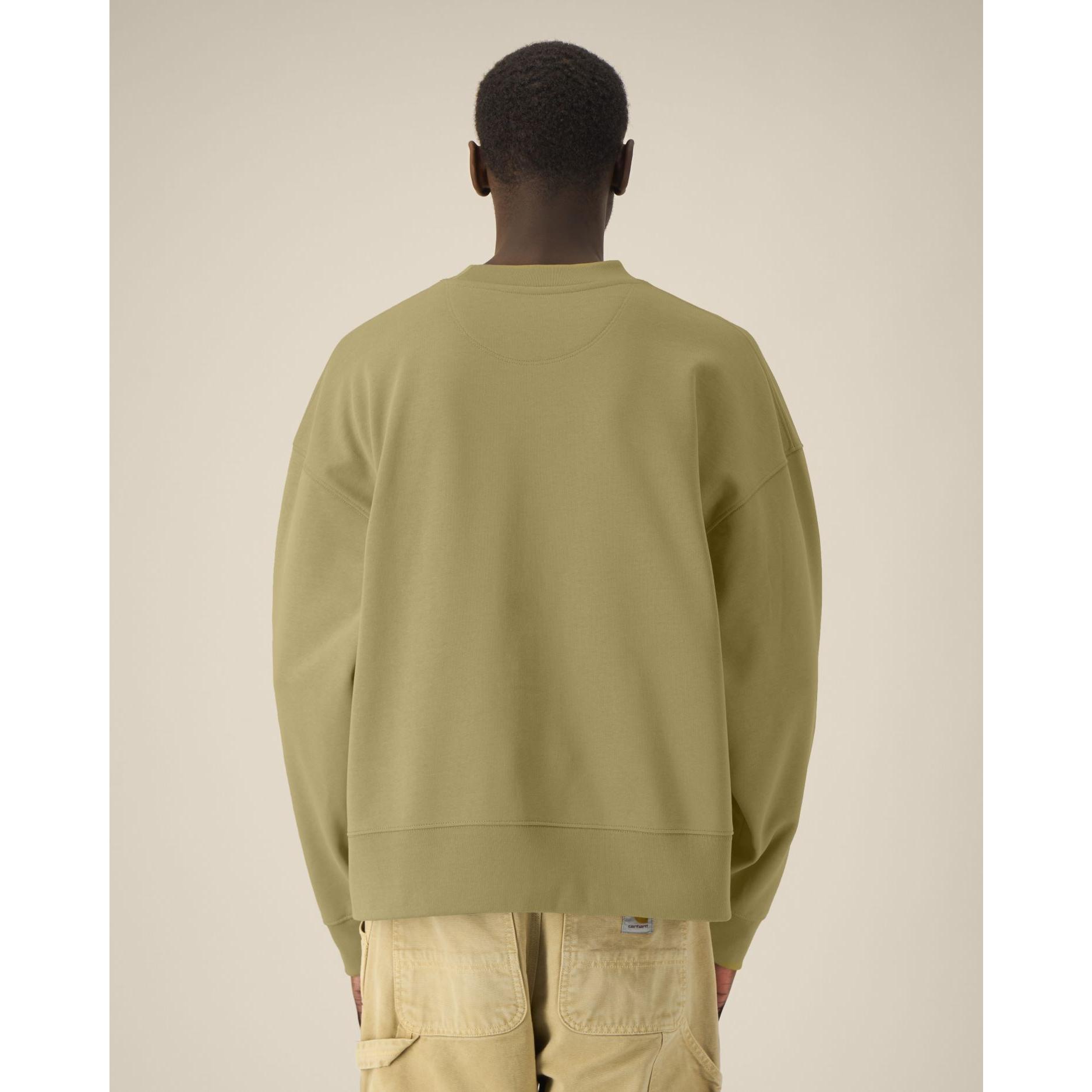 Hanorac la baza gâtului unisex Ryler Faded Olive XS