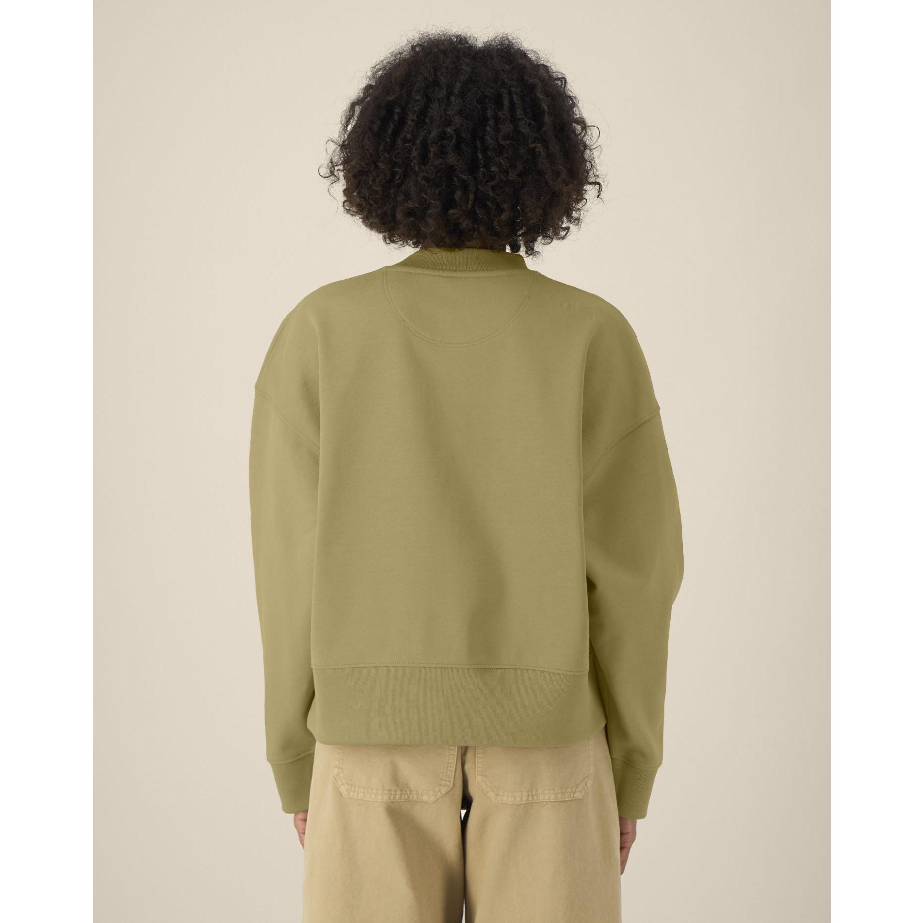 Hanorac la baza gâtului unisex Ryler Faded Olive XS