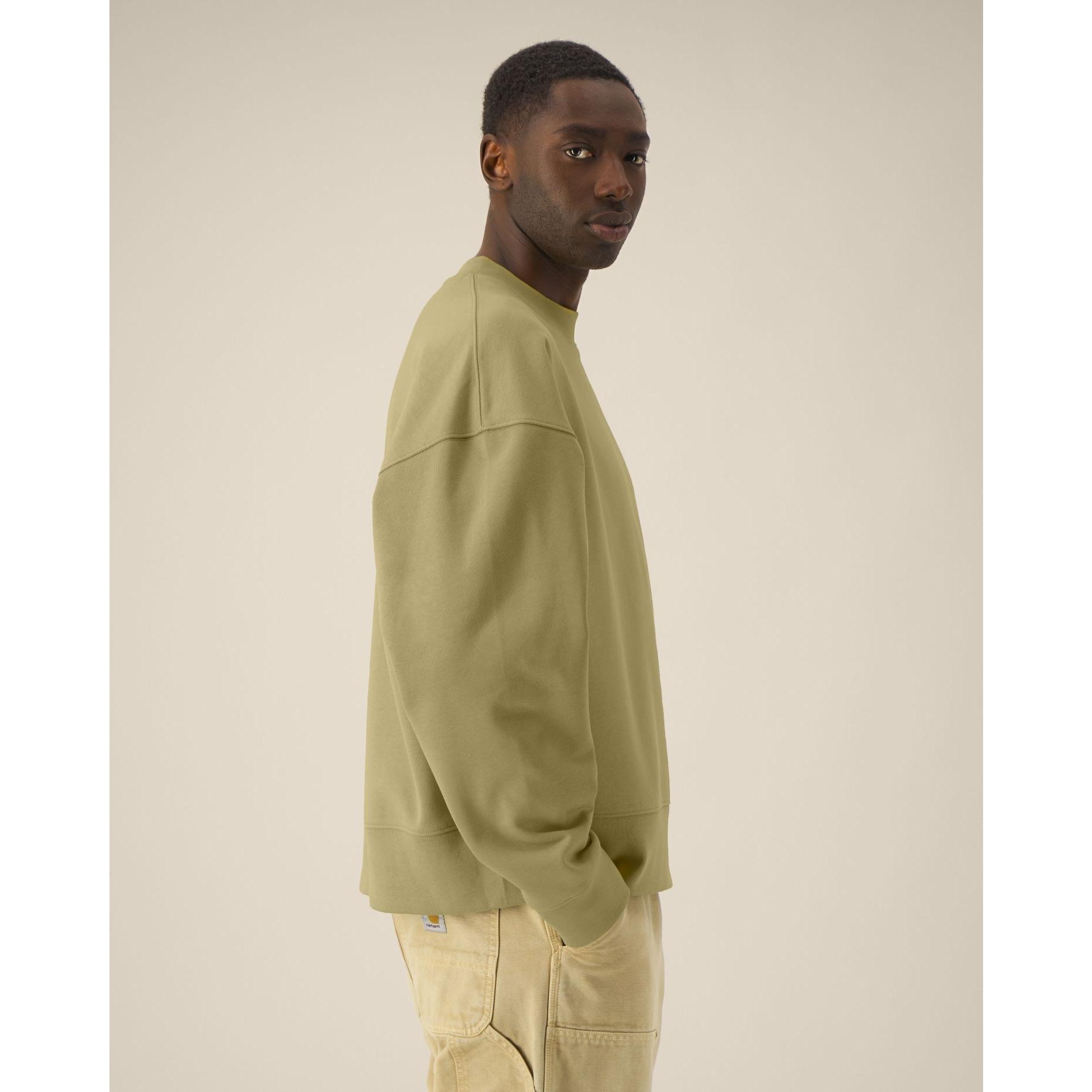 Hanorac la baza gâtului unisex Ryler Faded Olive XS