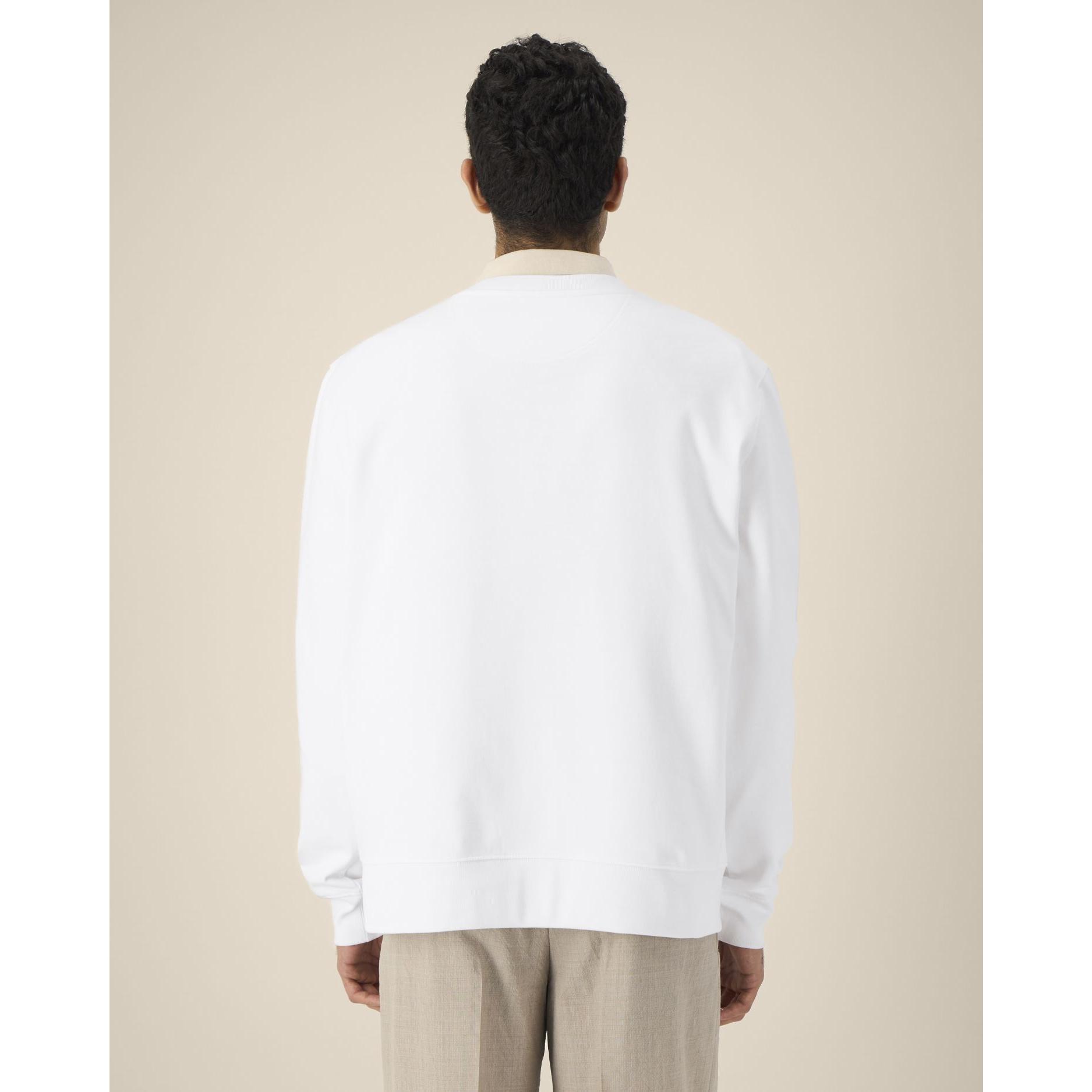 Hanorac la baza gâtului unisex Thinker White 3XL