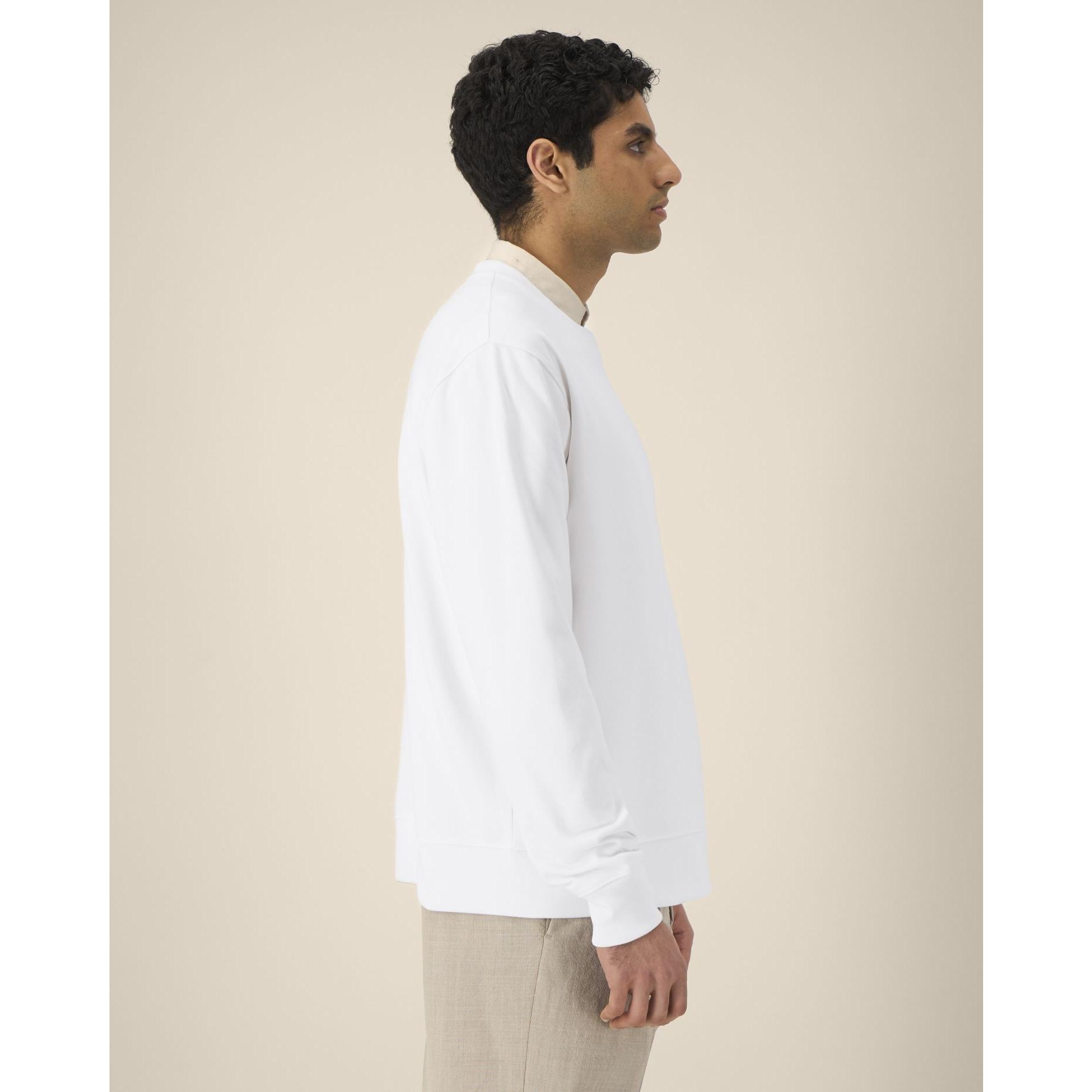 Hanorac la baza gâtului unisex Thinker White 3XL