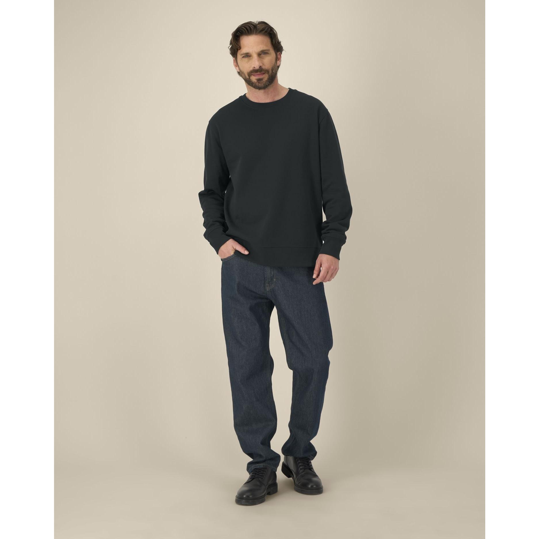 Hanorac la baza gâtului unisex Thinker Black XL